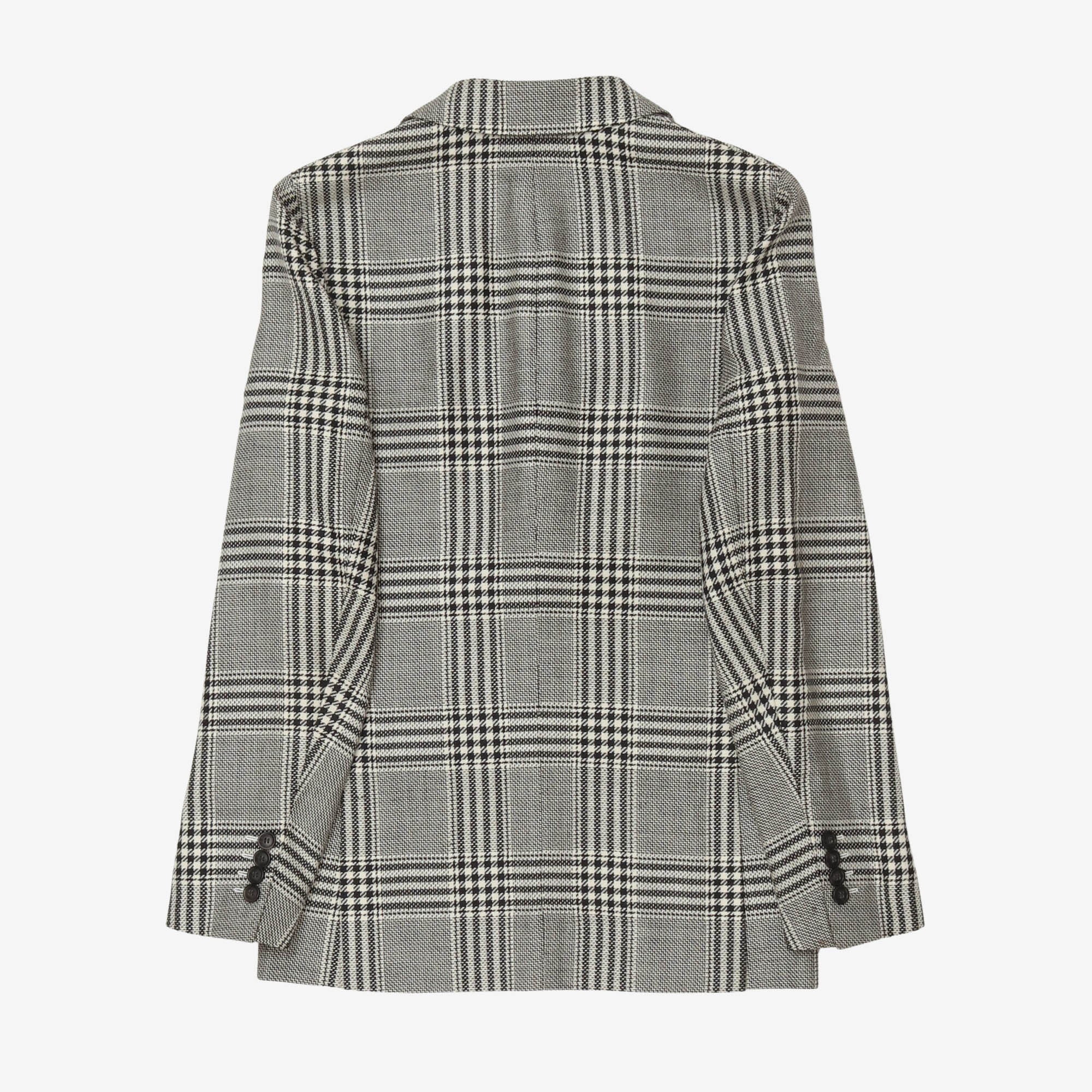 Wool Check Blazer - Image 2