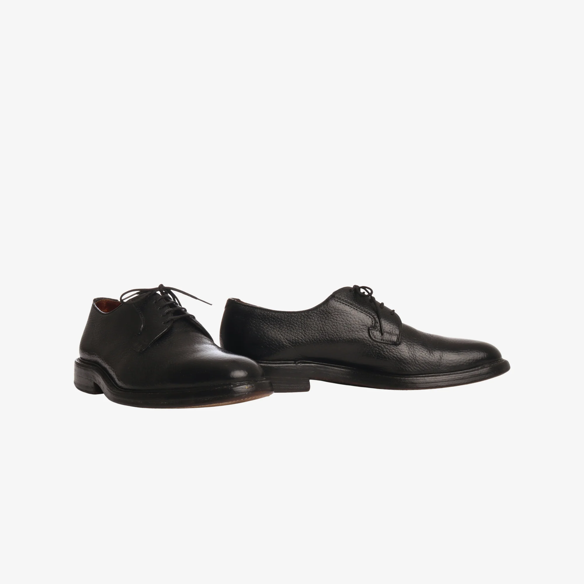 Grained Leather Plain Toe Blucher - Image 2