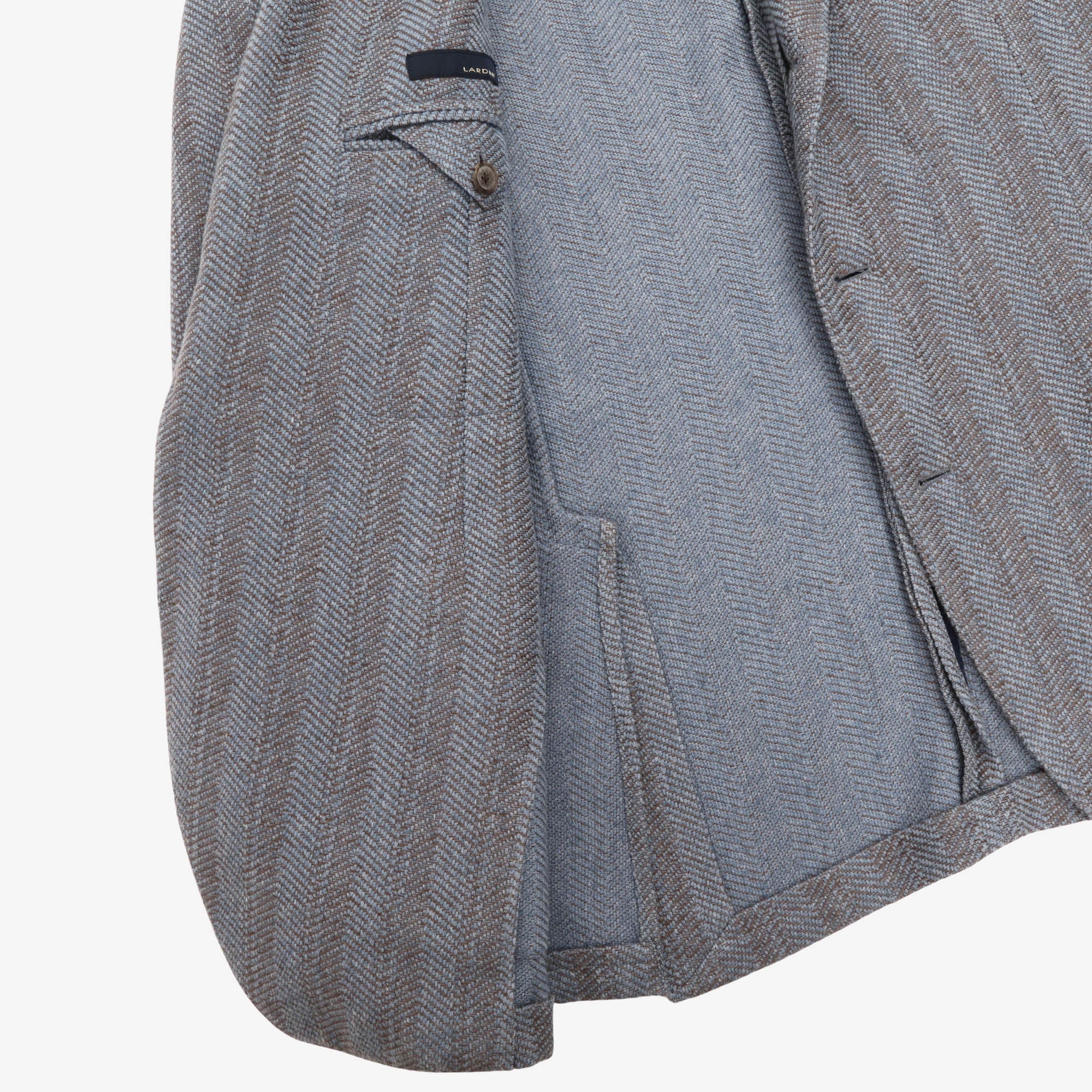 Silk Blend Herringbone Blazer - Image 4