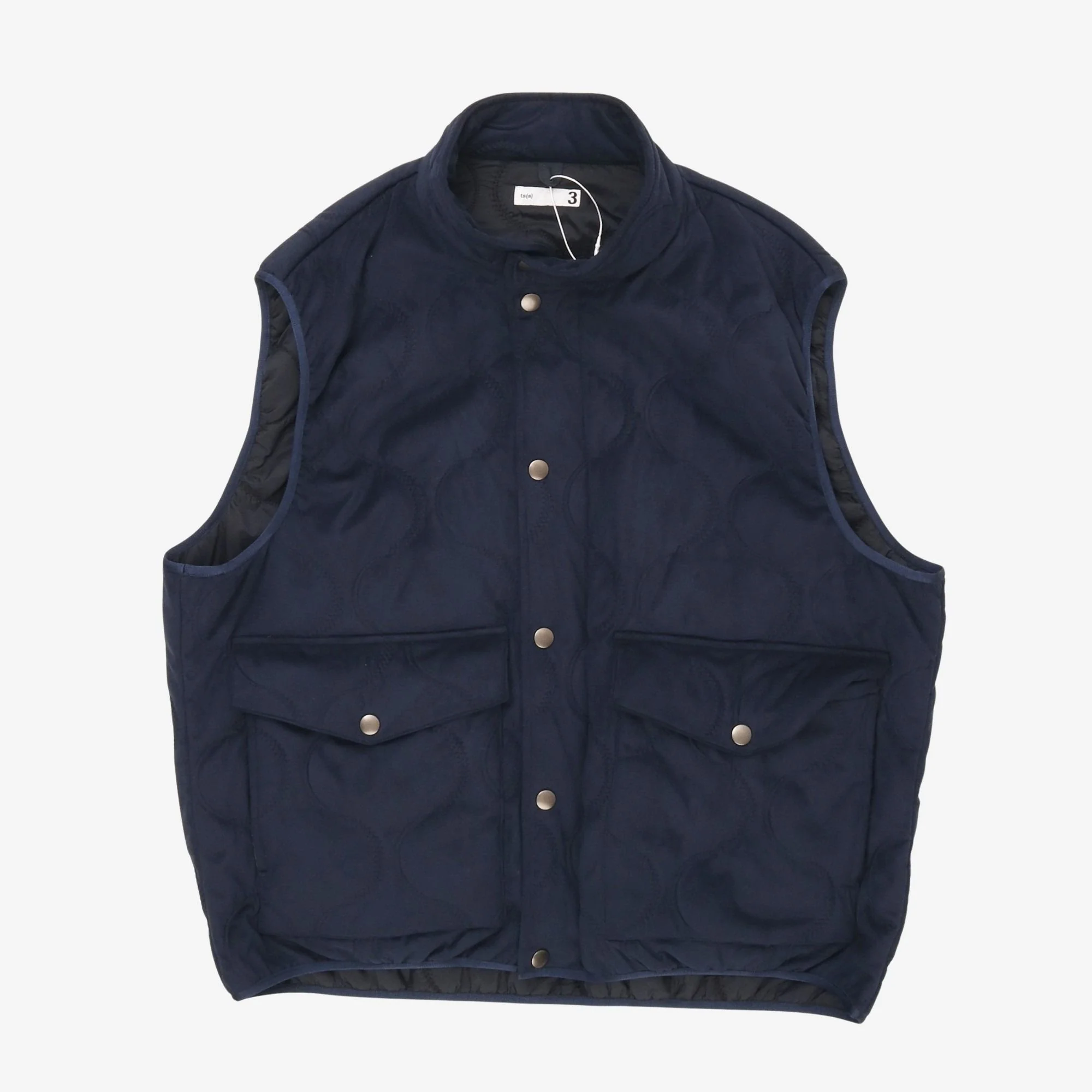 High Neck Quilted Vest
