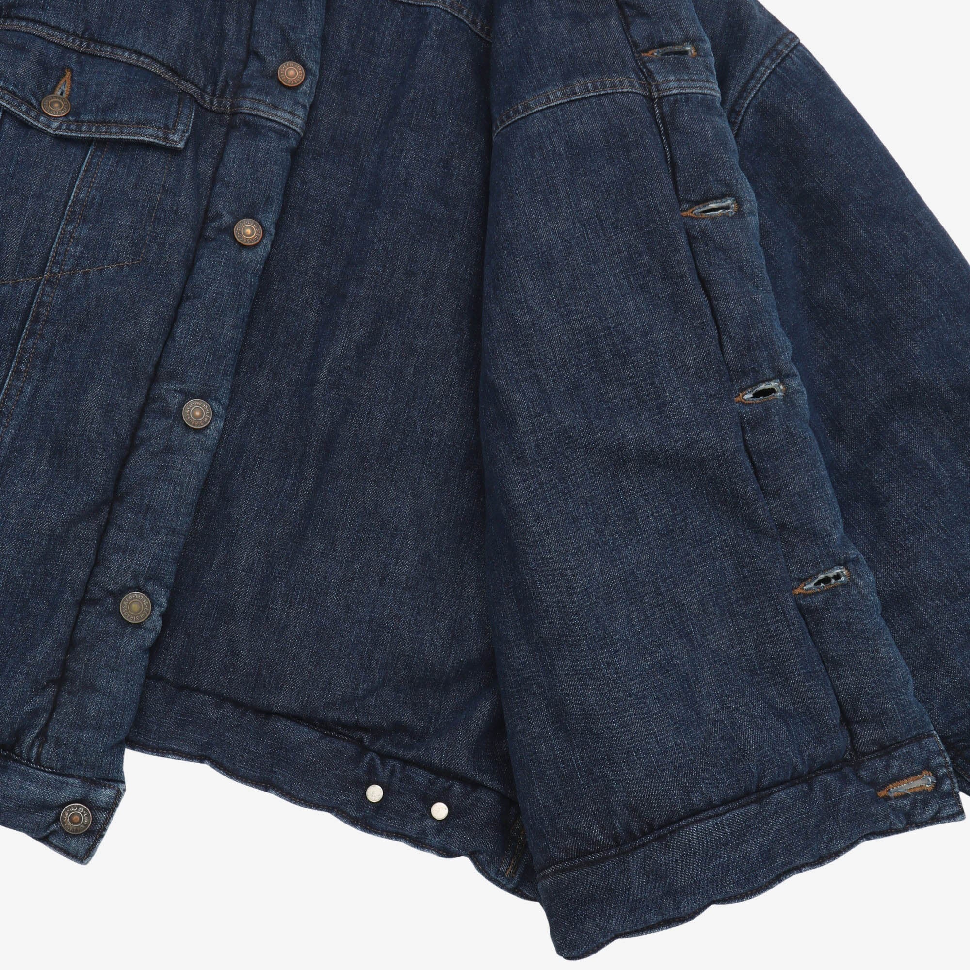 Insulated Denim Puffer Jacket - Image 4
