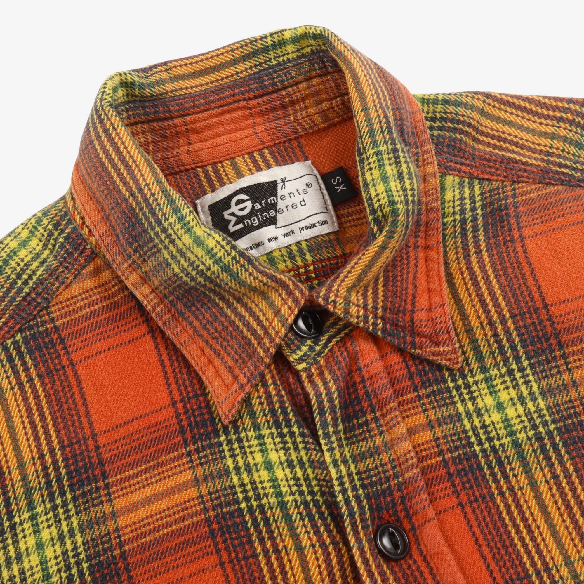 Japan Plaid Shadow Flannel Shirt - Image 3