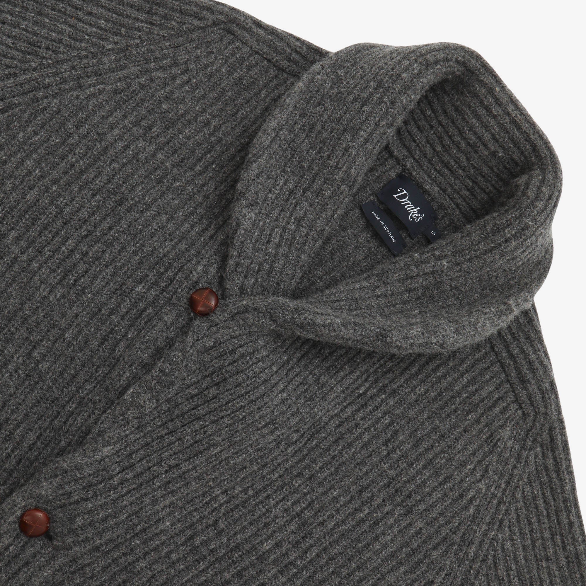 Lambswool Shawl Collar Cardigan - Image 3