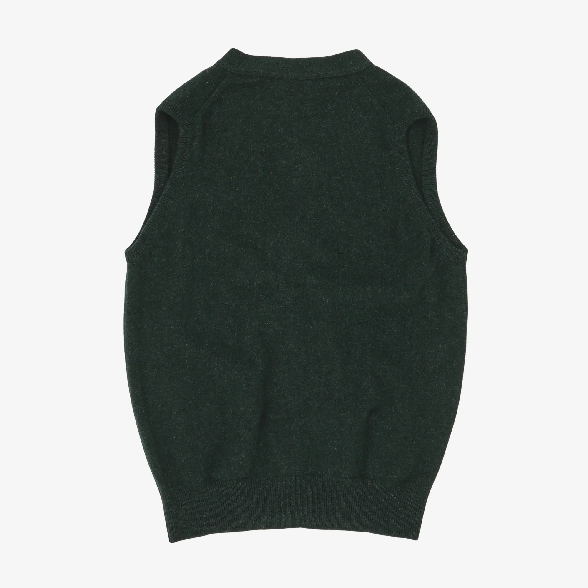 Lambswool Sleeveless Cardigan - Image 2