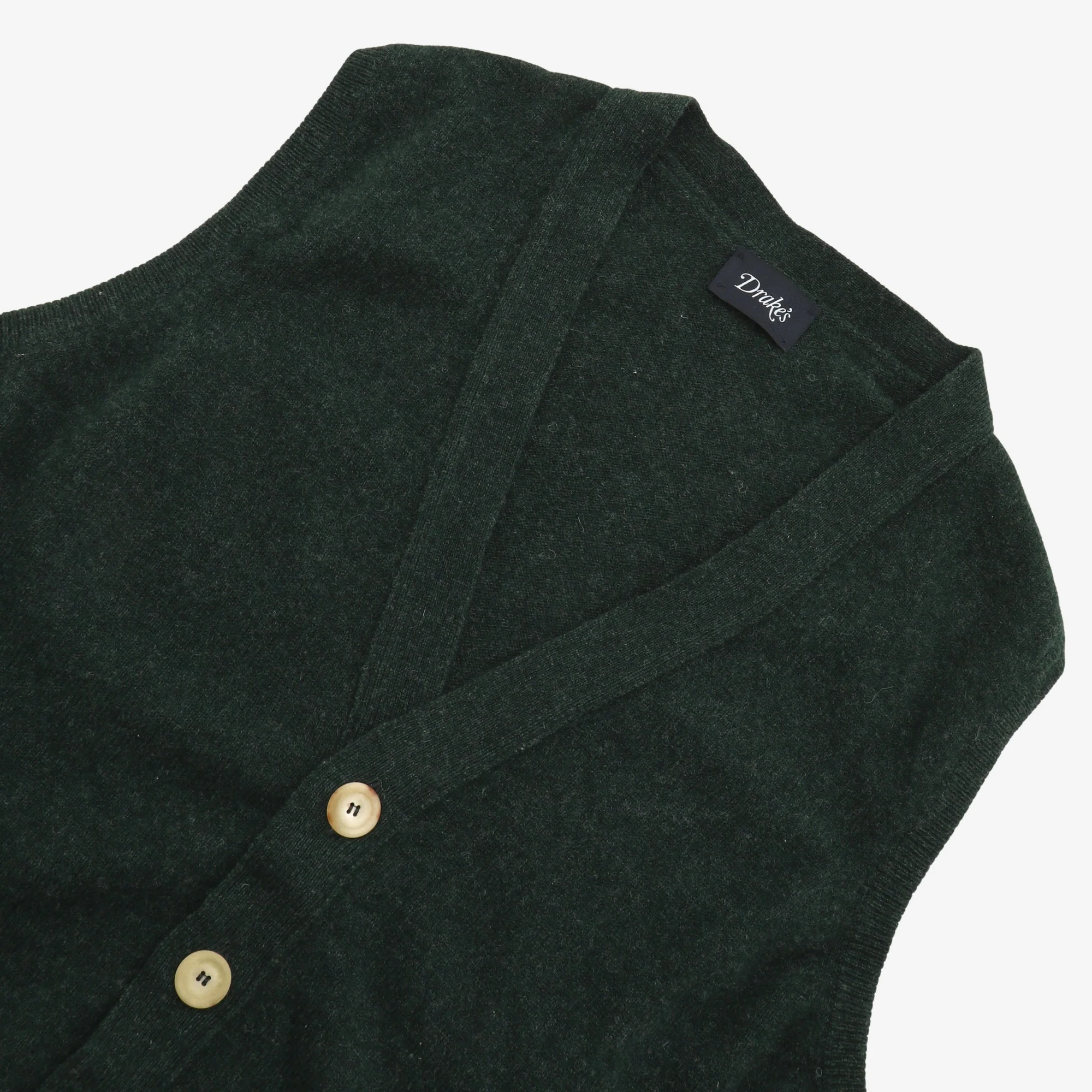 Lambswool Sleeveless Cardigan - Image 3