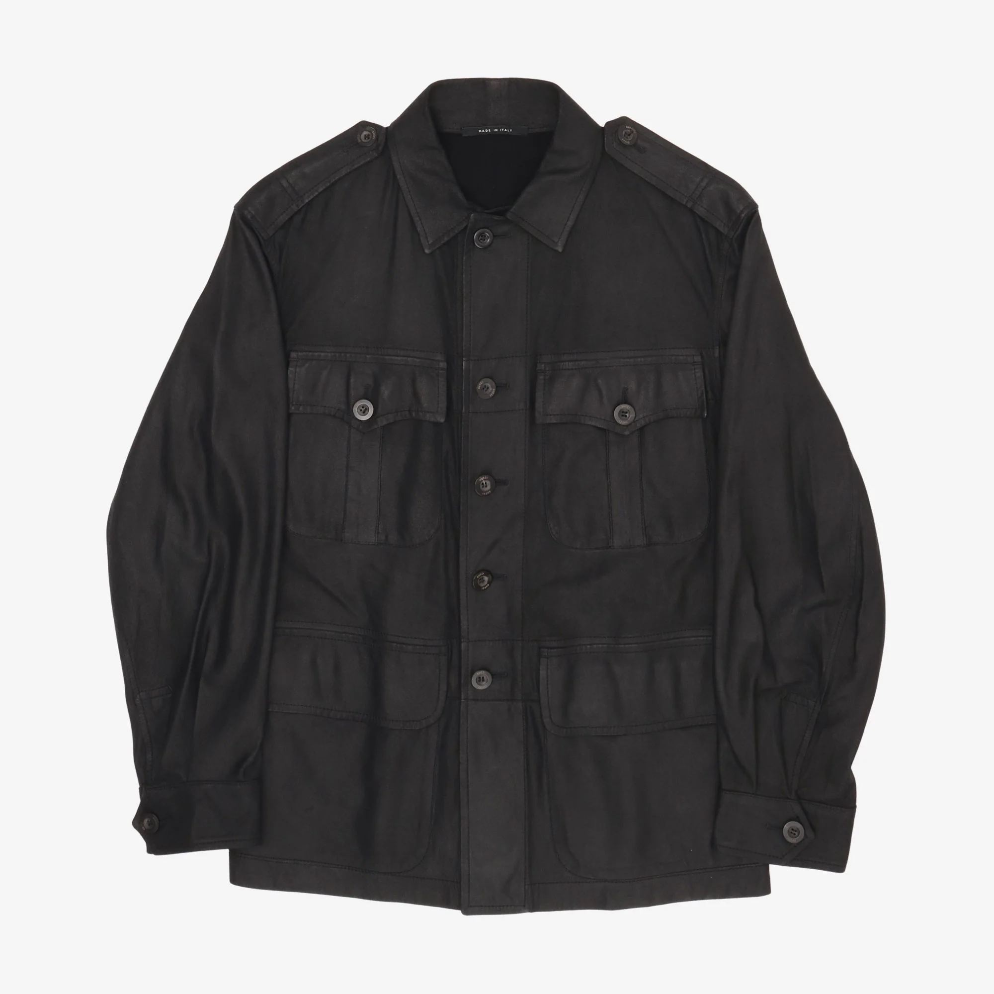 Leather Field Jacket