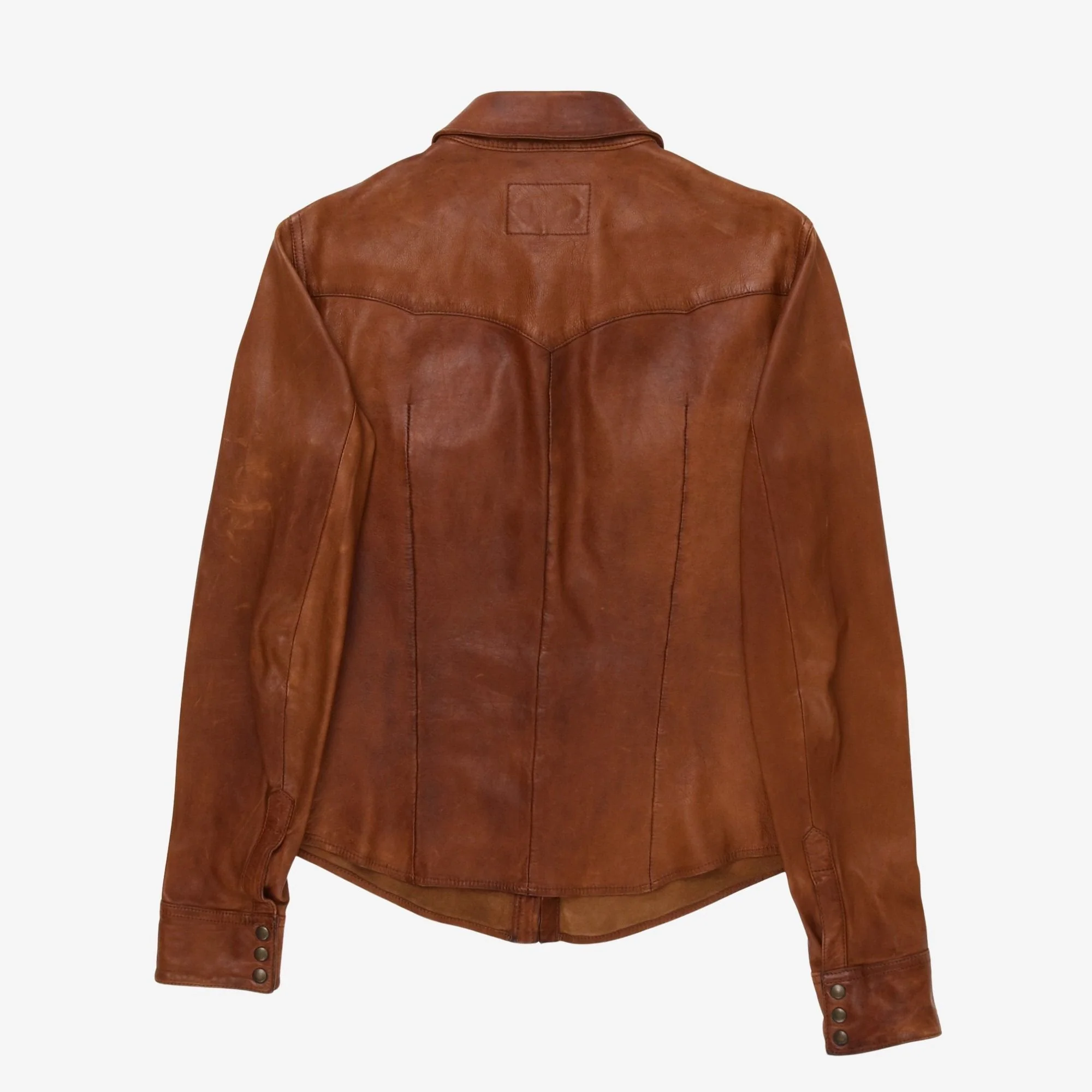 Leather Western Shirt (Fits 38" chest) - Image 2