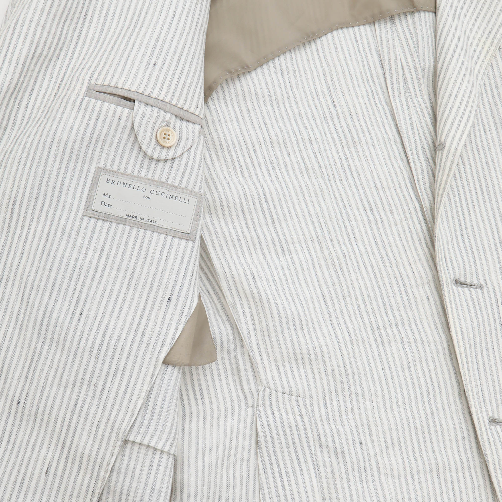 Linen Bengal Stripe Blazer - Image 5