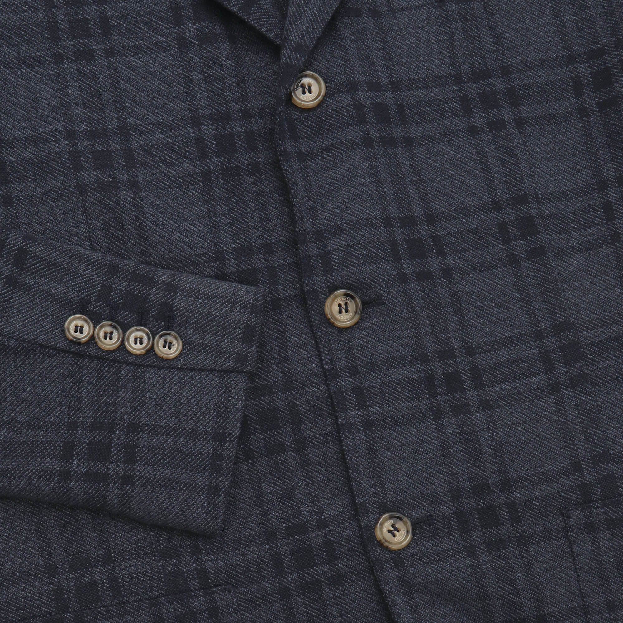 Linen Blend Check Blazer - Image 4