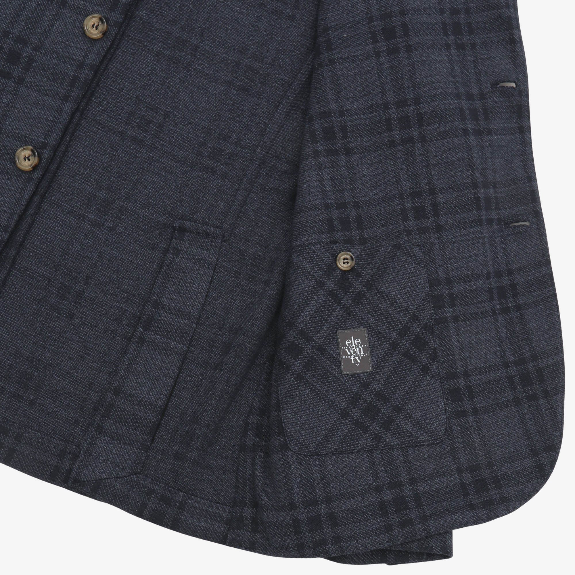Linen Blend Check Blazer - Image 5