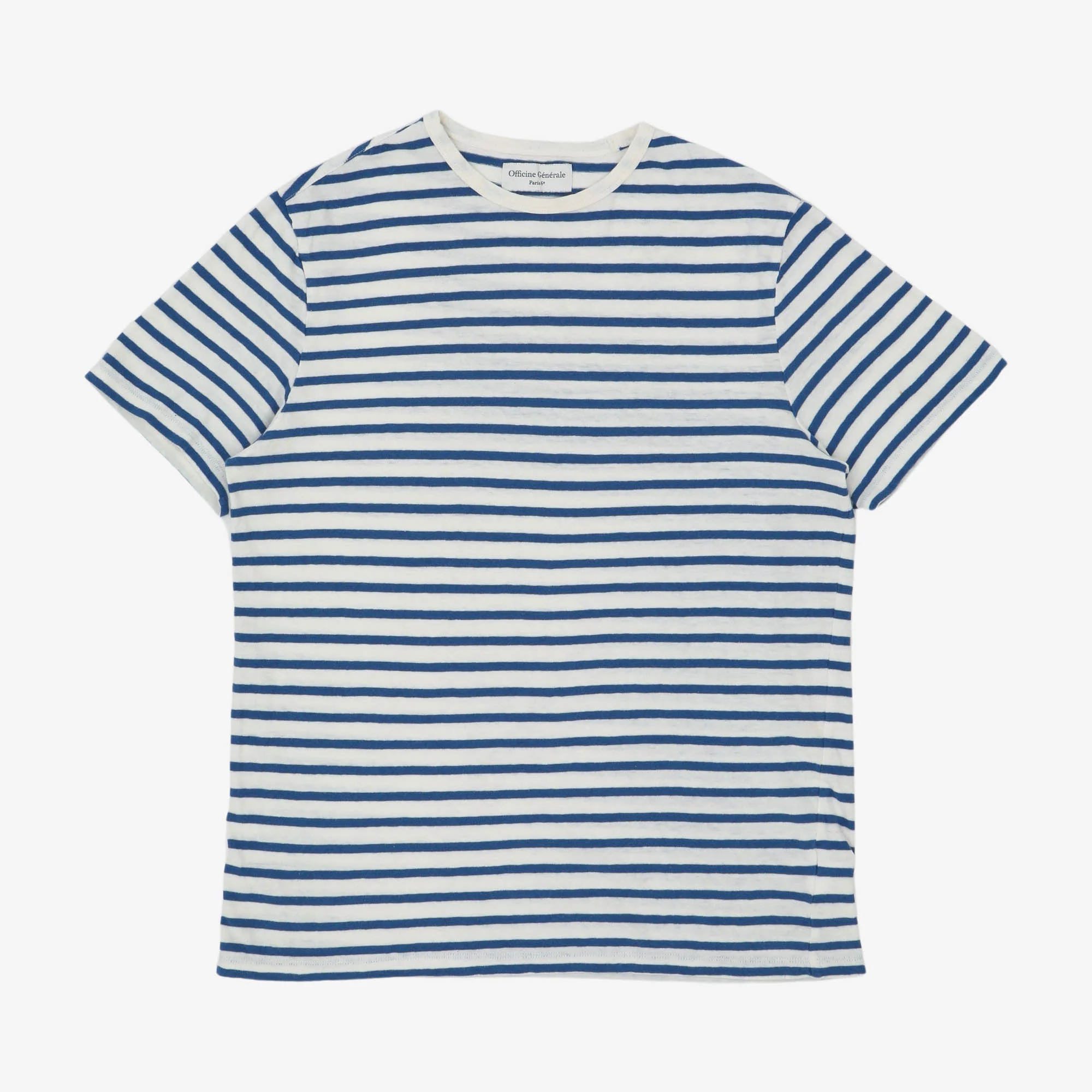 Linen Blend Striped Tee