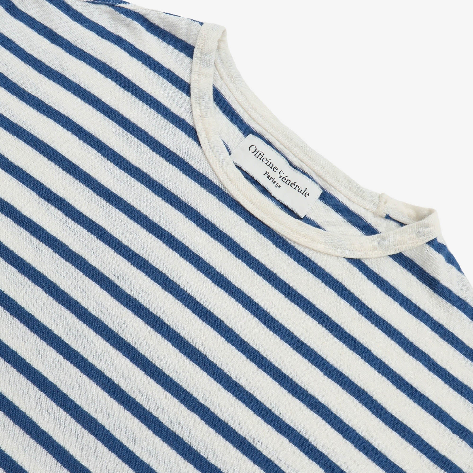 Linen Blend Striped Tee - Image 3