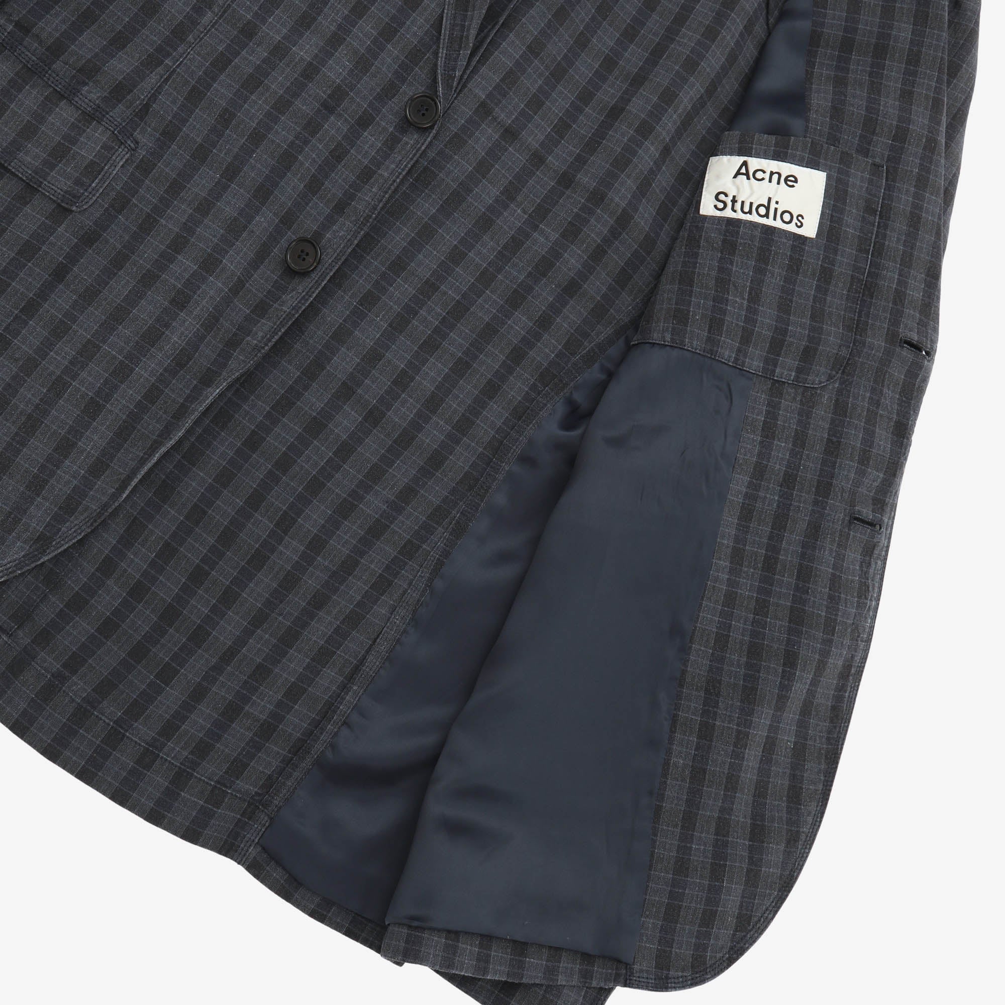 Linen Check Antibes Suit - Image 4