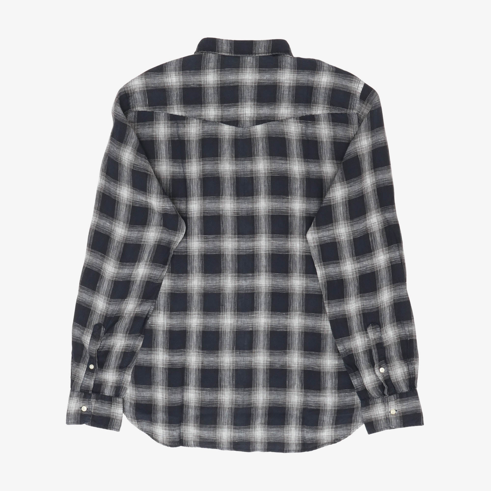 Linen Check Shirt - Image 2