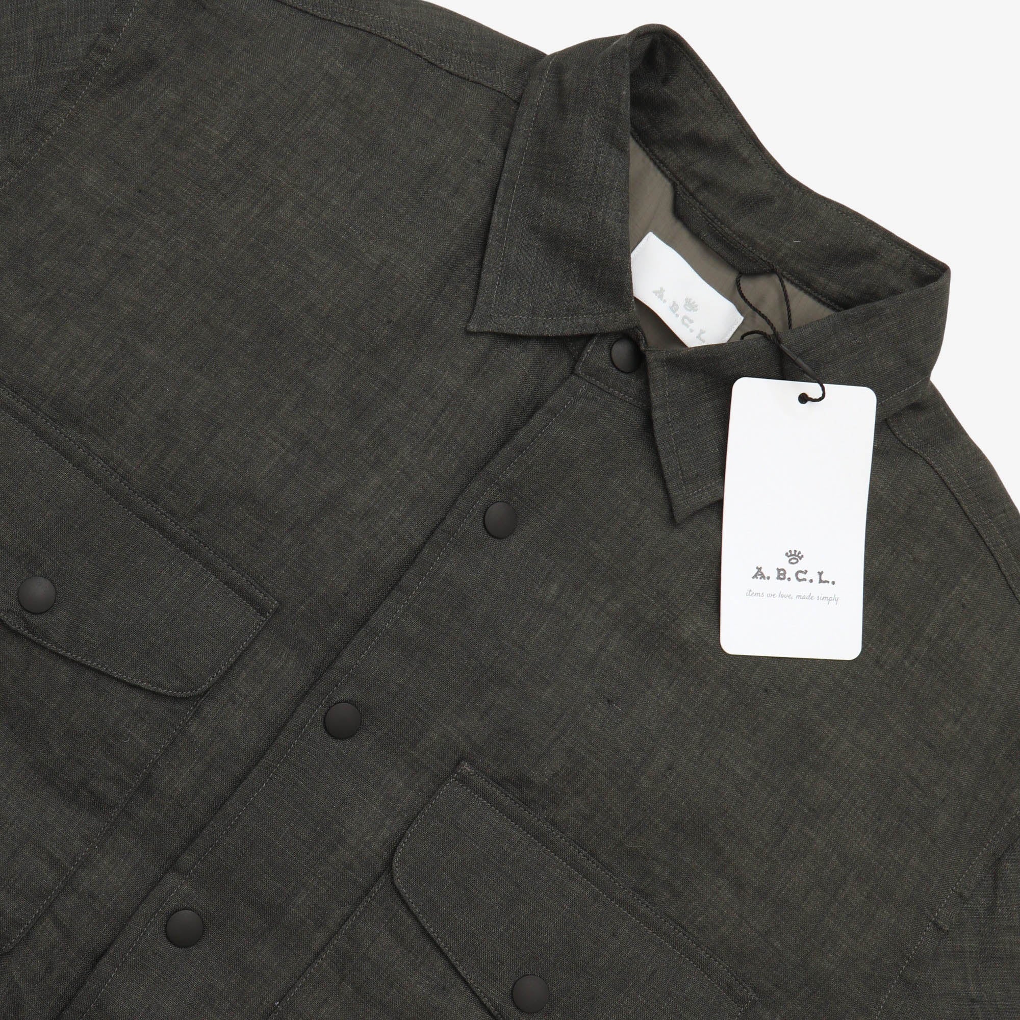 Linen Padded Shirt Jacket - Image 3