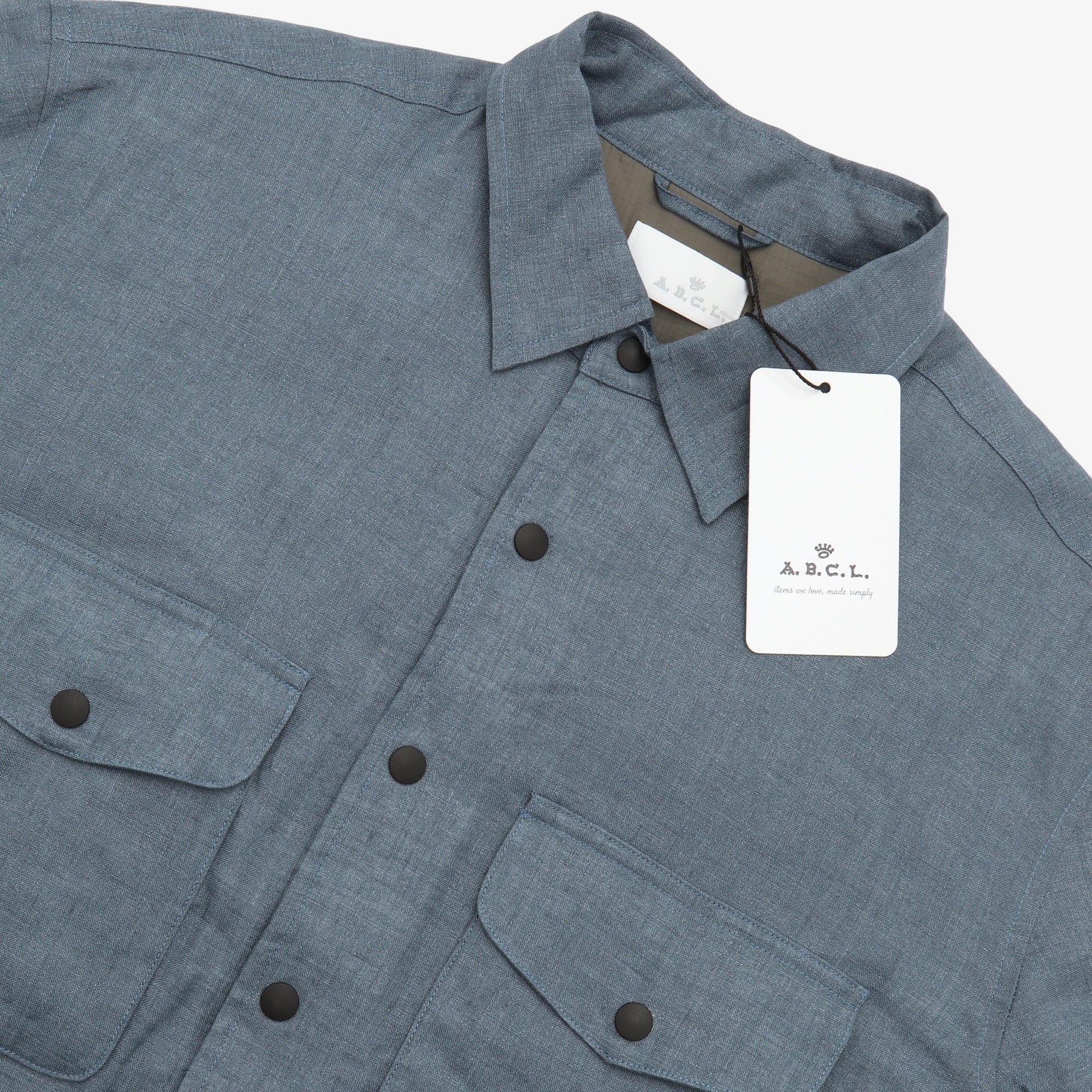 Linen Padded Shirt Jacket - Image 3