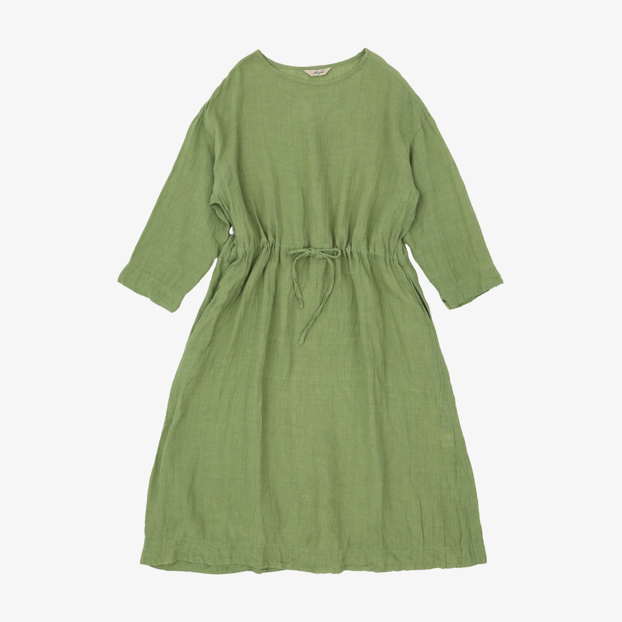 Linen Tie Waist Dress