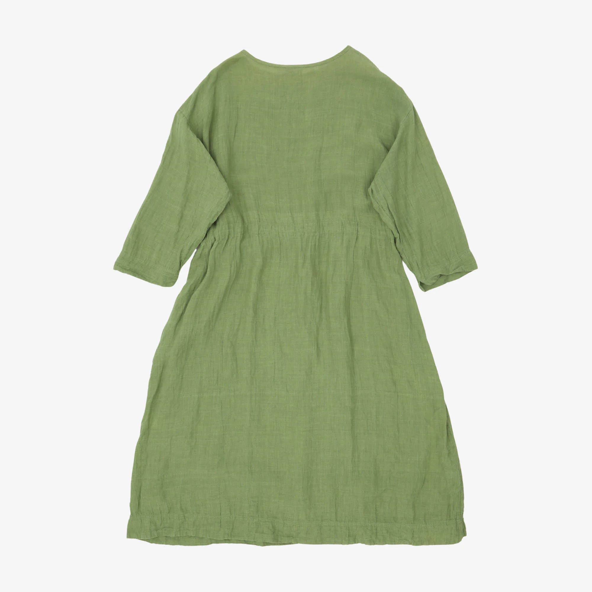 Linen Tie Waist Dress - Image 2
