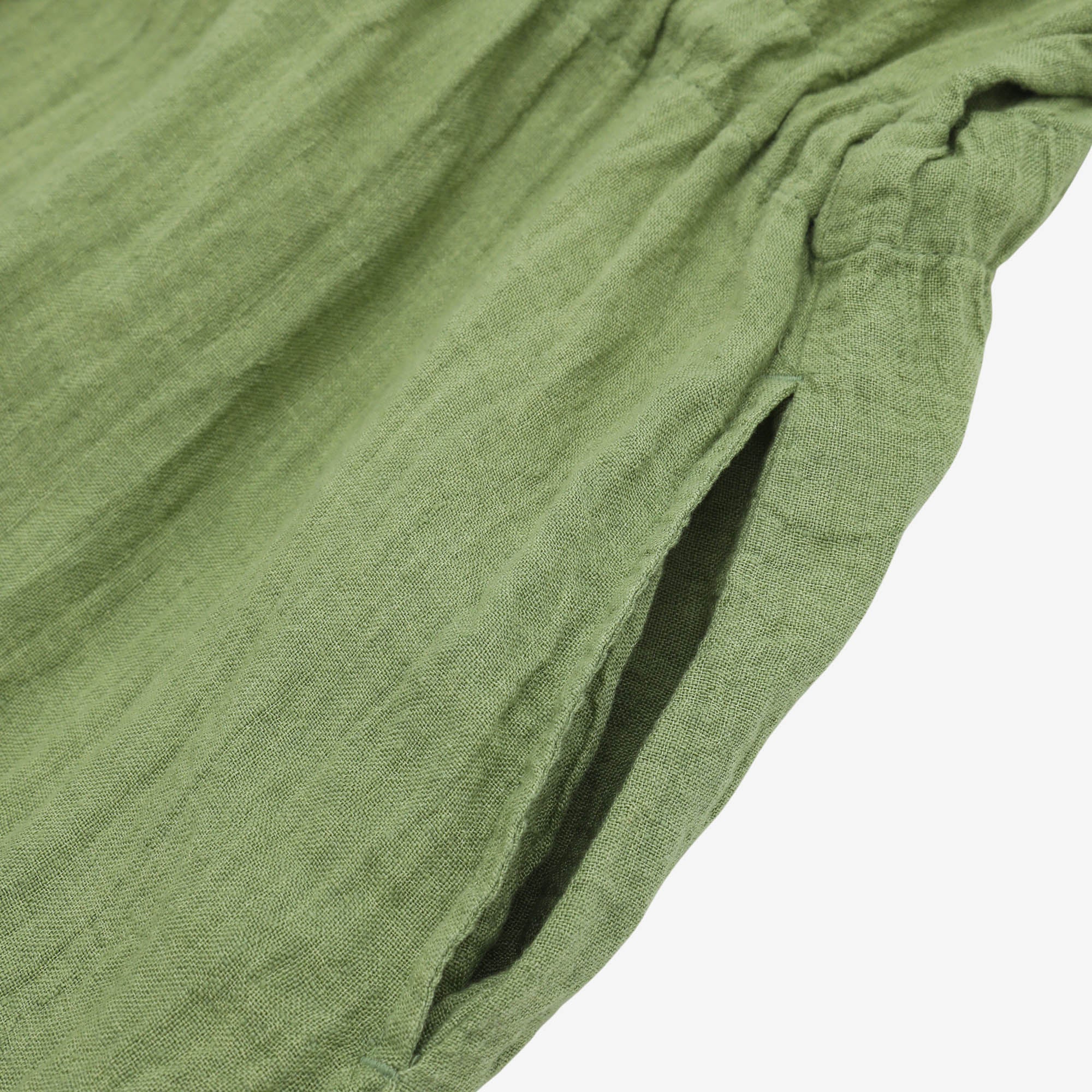Linen Tie Waist Dress - Image 4