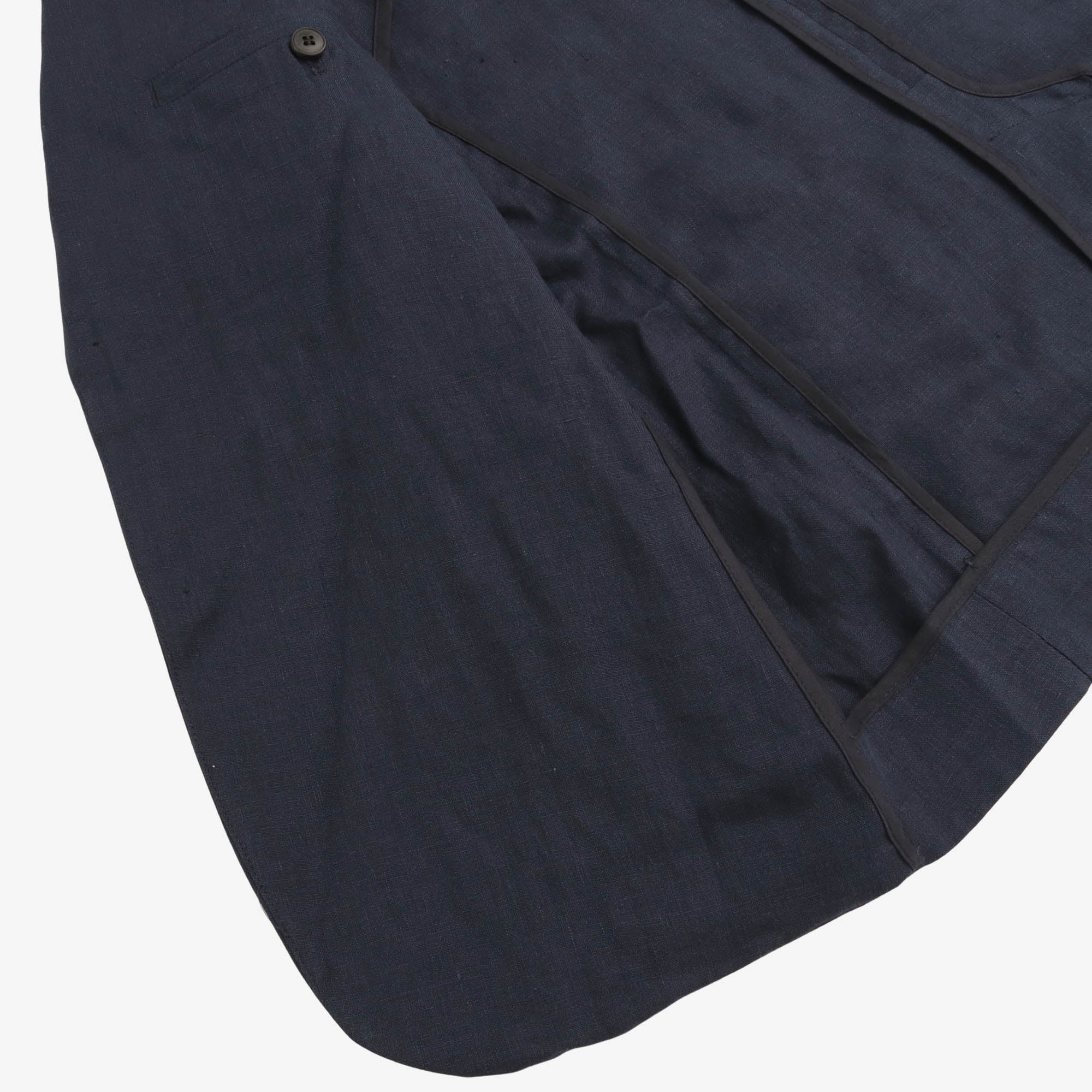 Linen Unstructured Blazer - Image 4