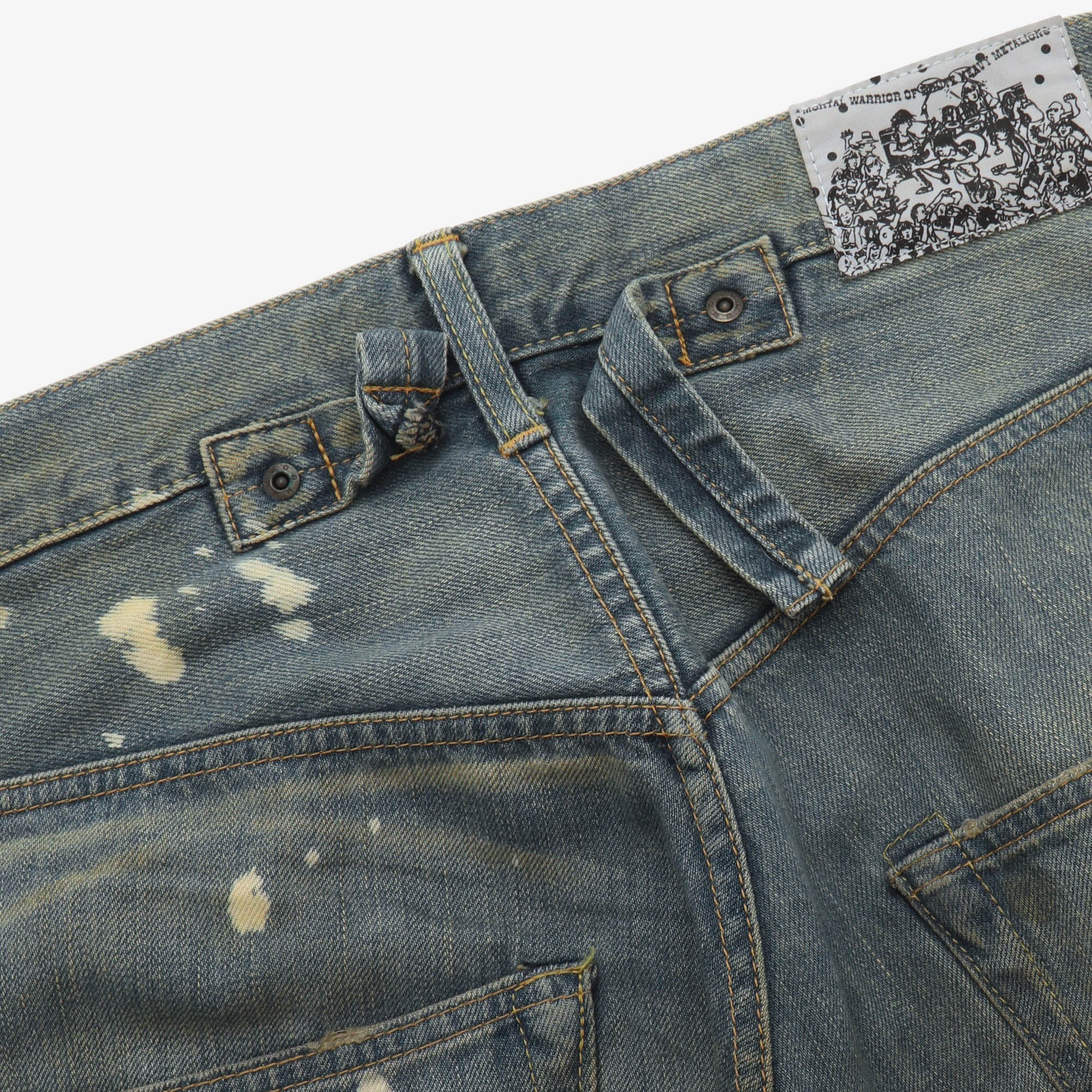 M7-12 Distressed Selvedge Denim (32W X 31L) - Image 5