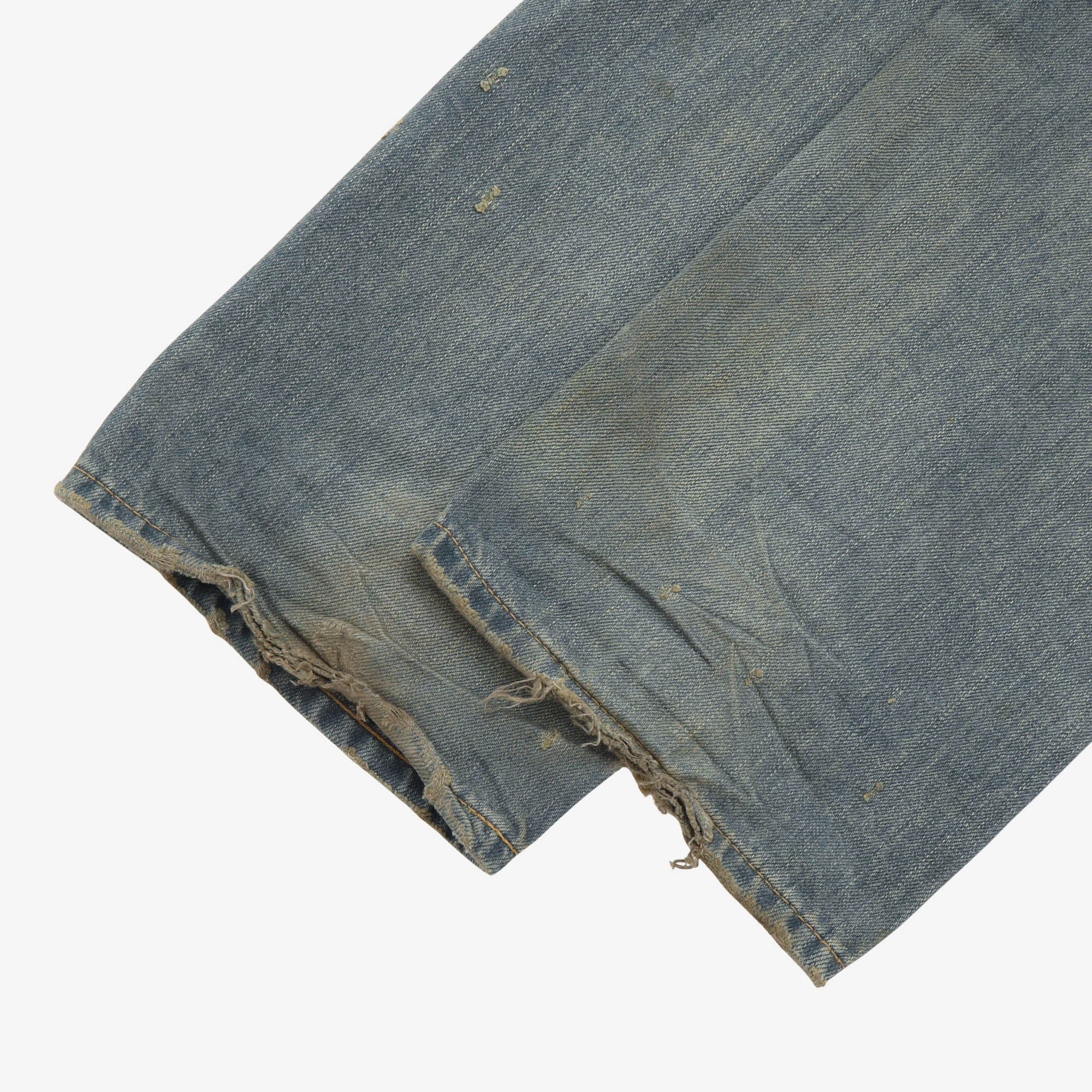 M7-12 Distressed Selvedge Denim (32W X 31L) - Image 7