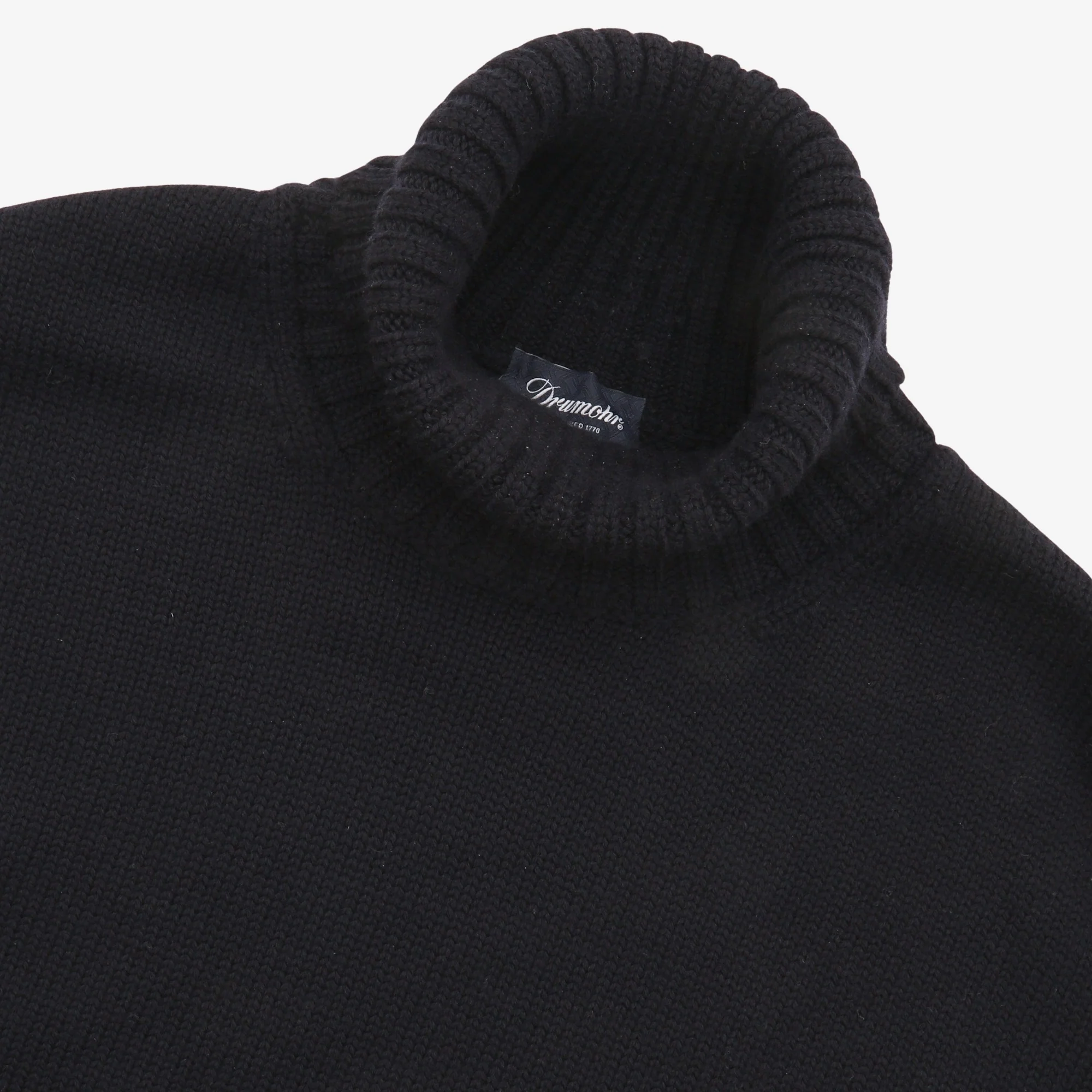 Merino Wool Roll Neck Sweater - Image 3