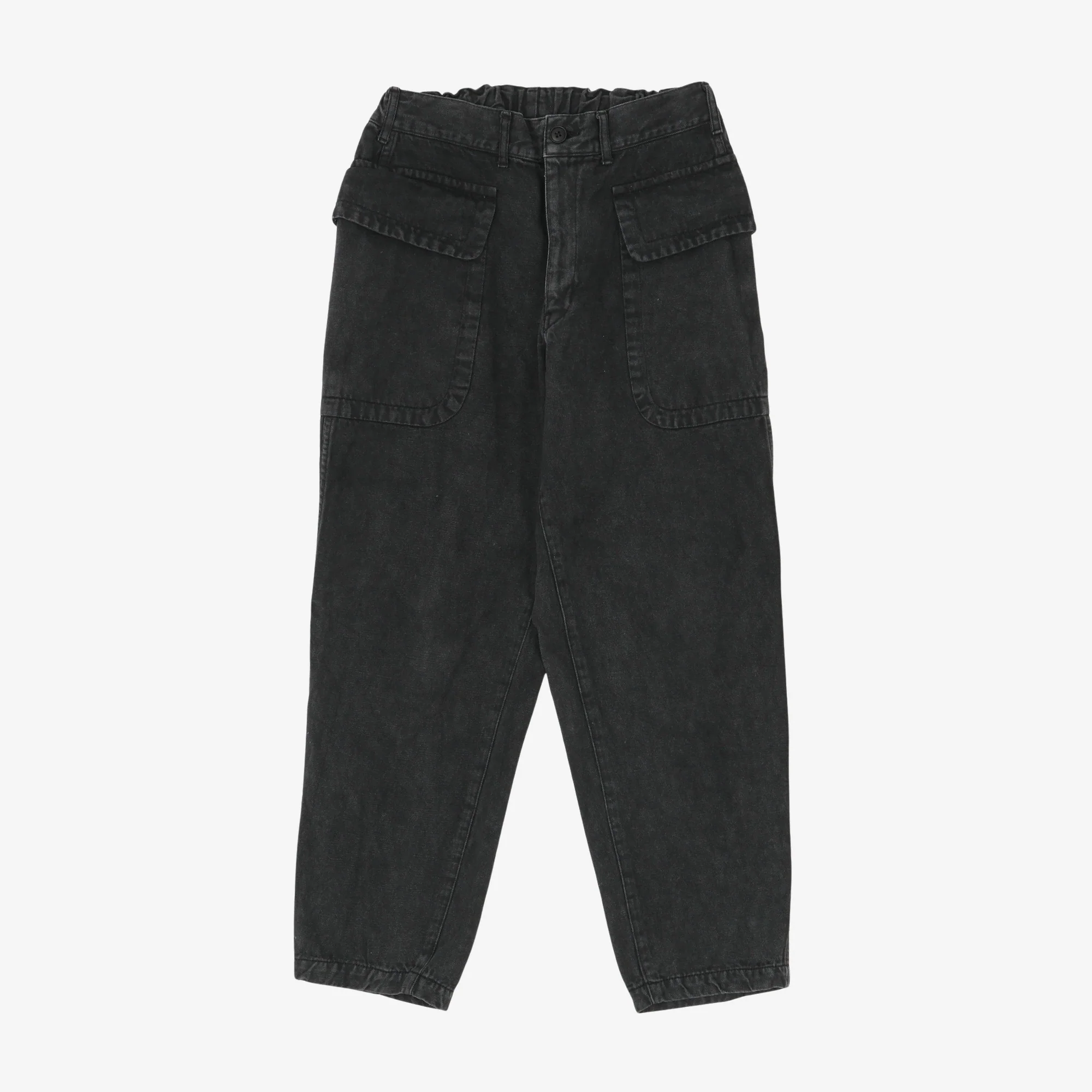 Military Denim Cargo Pants