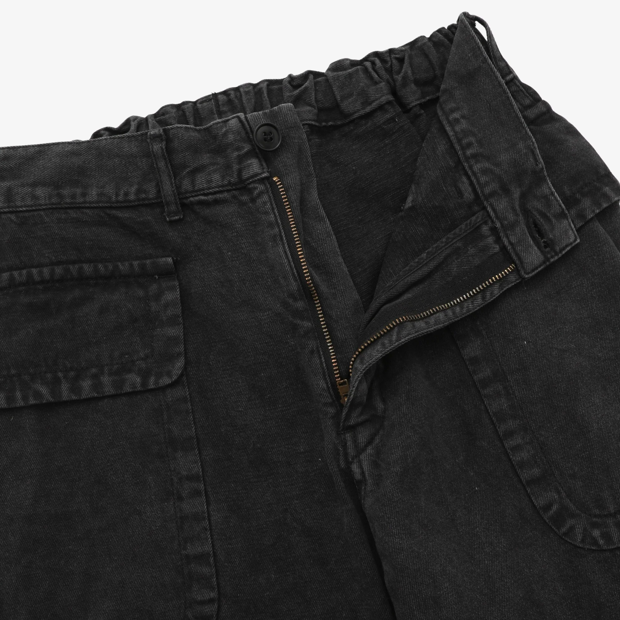 Military Denim Cargo Pants - Image 3