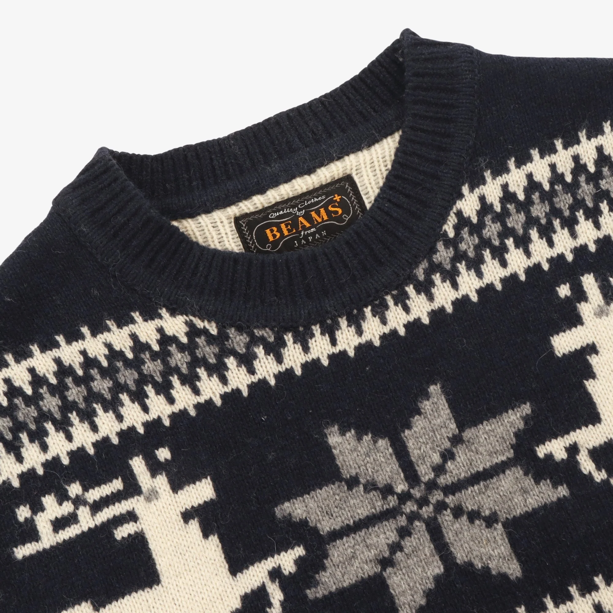 Nordic Pattern Knit Sweater - Image 3
