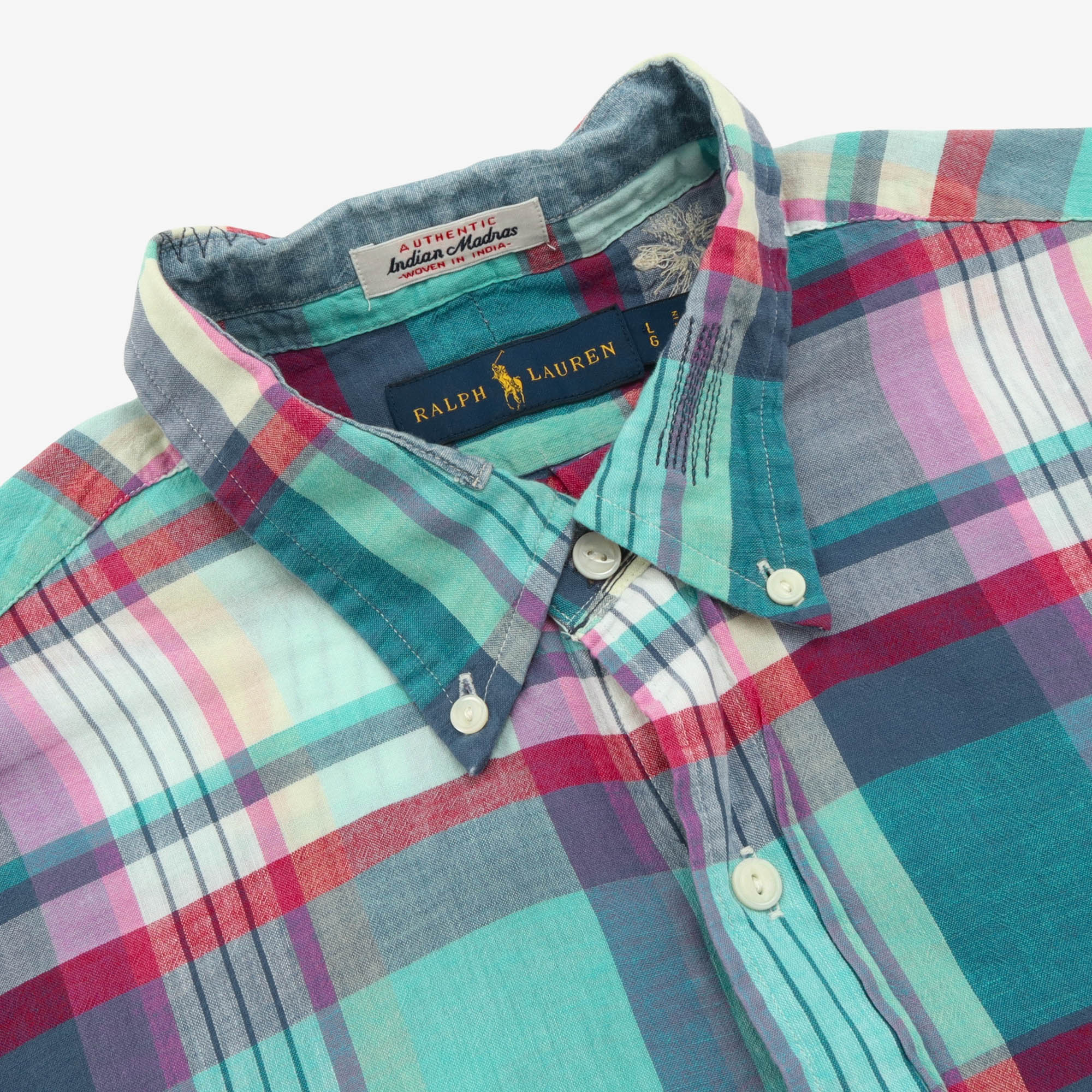 Patchwork Madras Check BD Shirt - Image 3