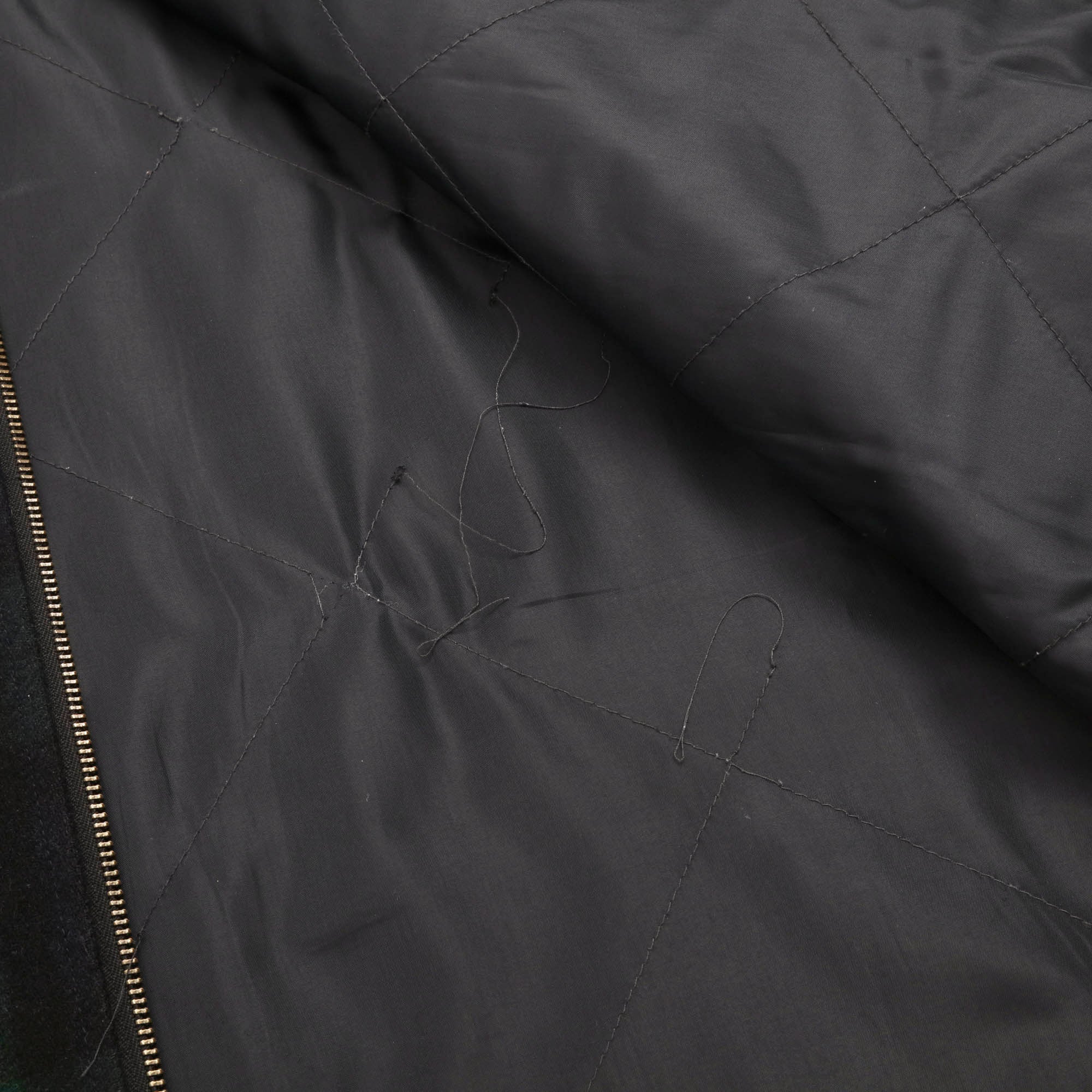 Plaid Wool Zip Up Jacket - Image 6