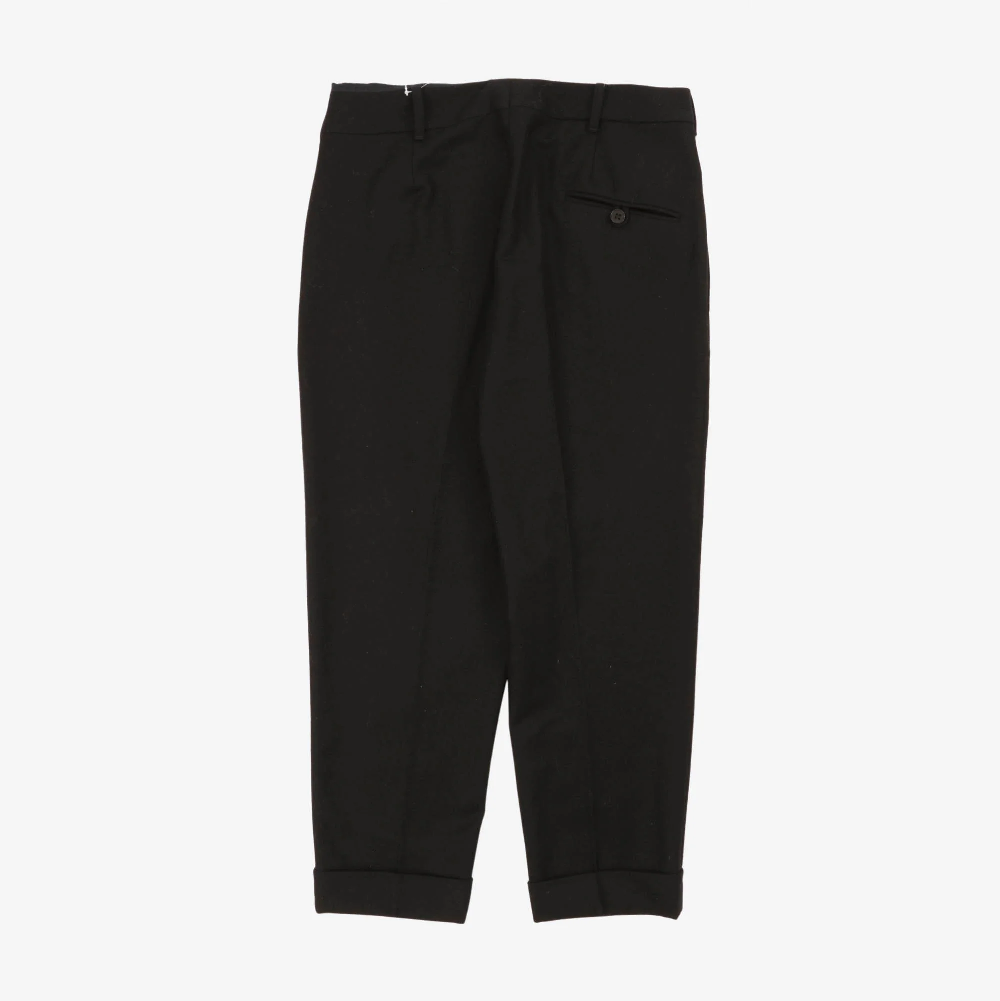 Pleated Wool Trousers (32W X 26L) - Image 2
