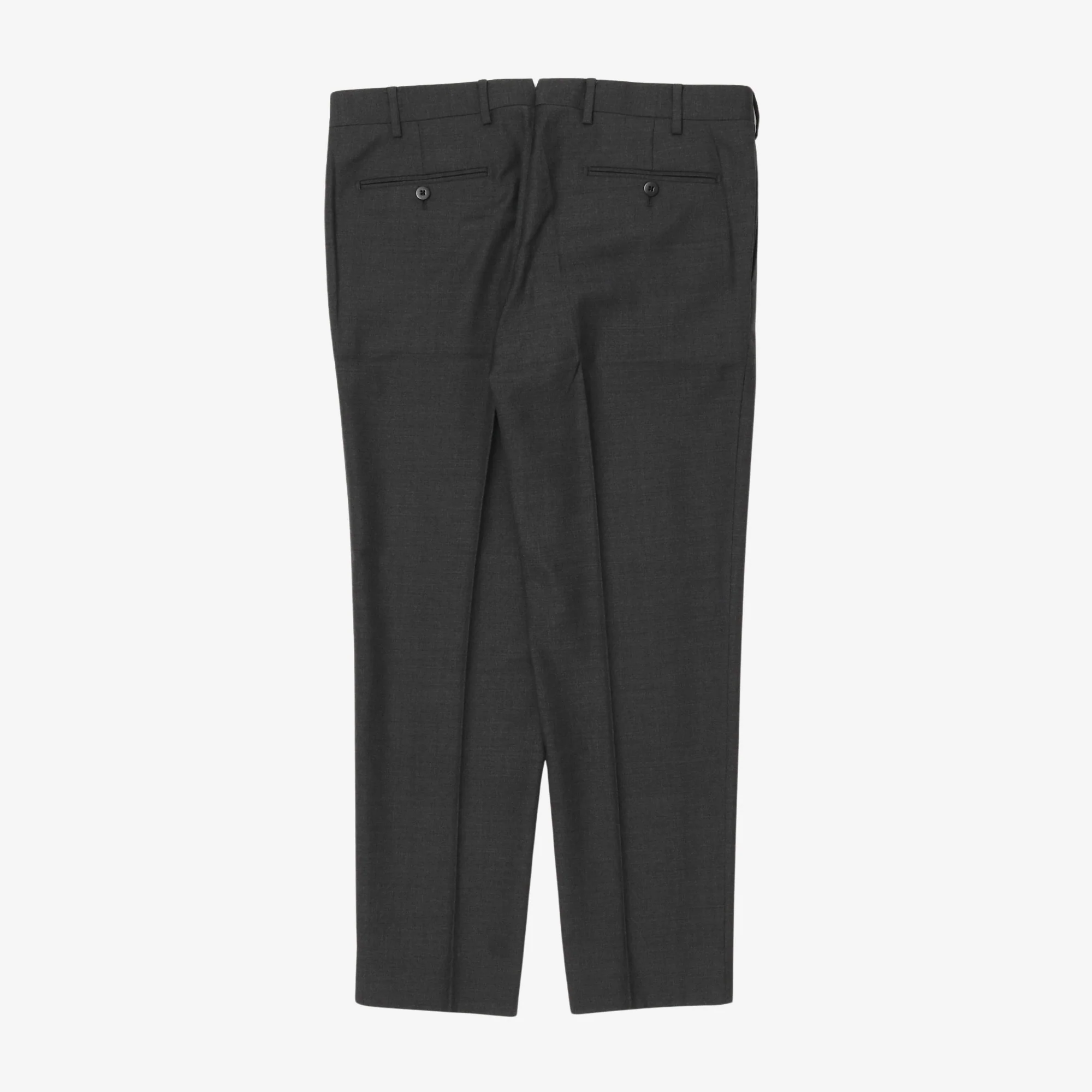 Pleated Wool Trousers (34W x 29L) - Image 2