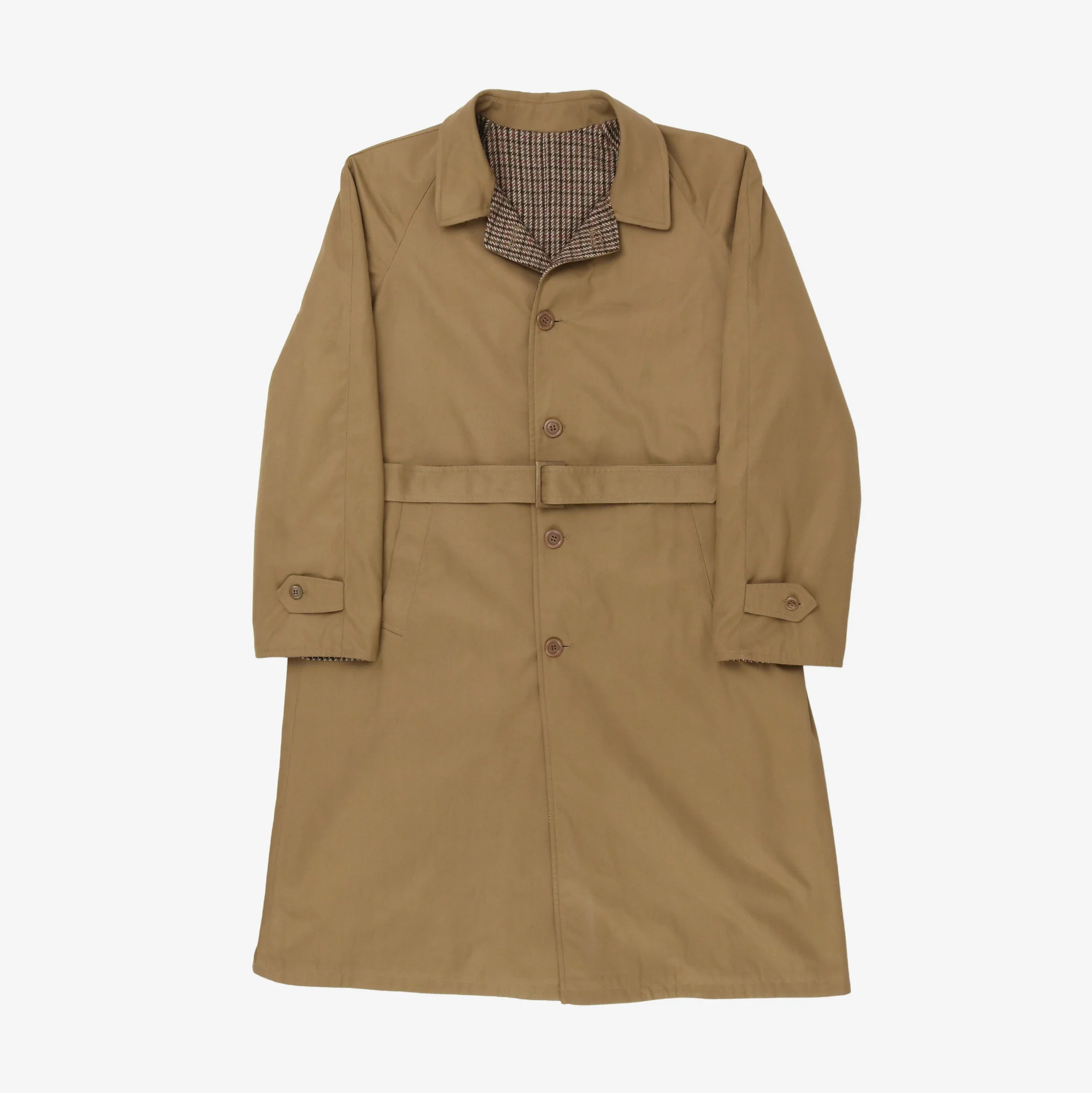 Reversible Houndstooth Overcoat - Image 4