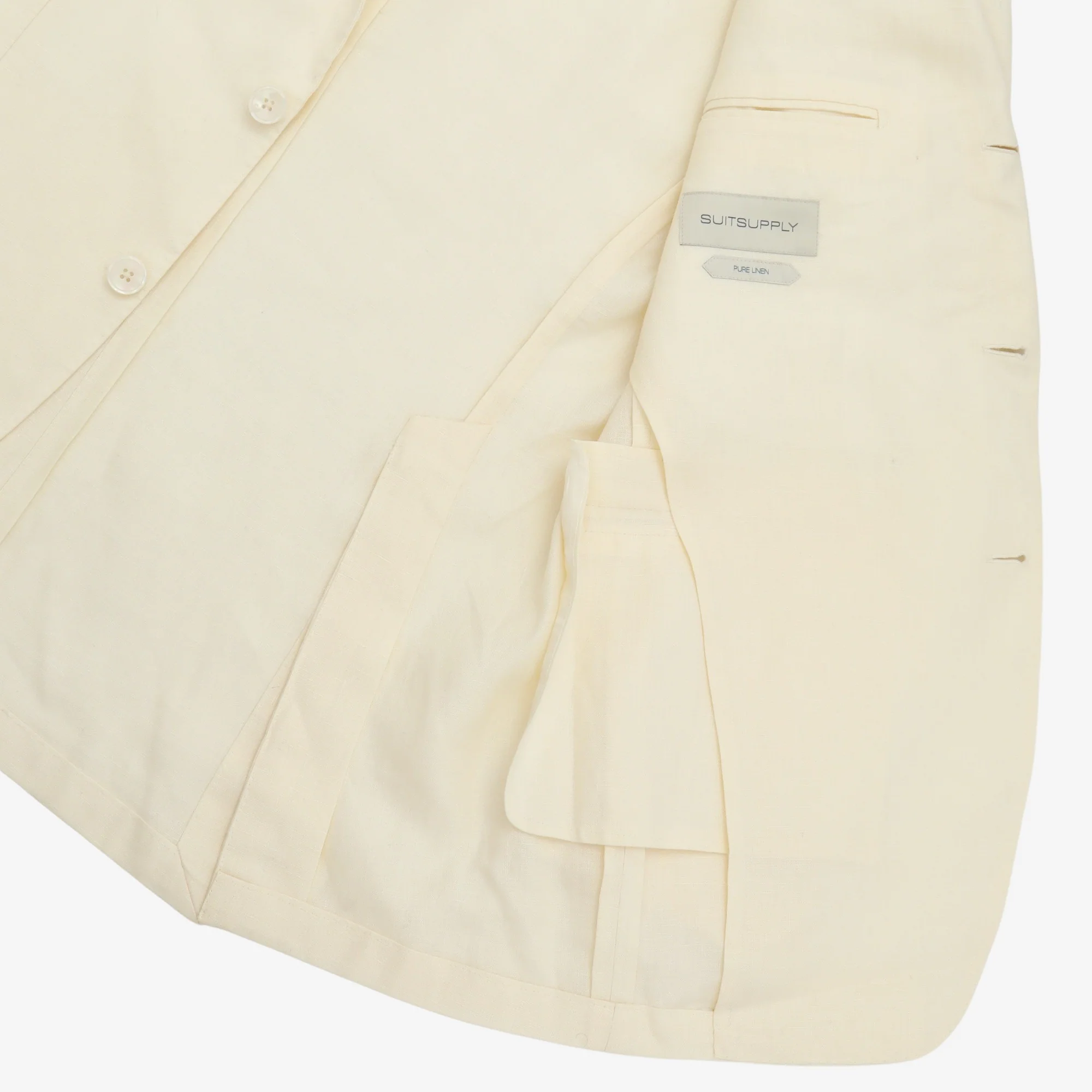 Roma Jetted Linen Suit - Image 4