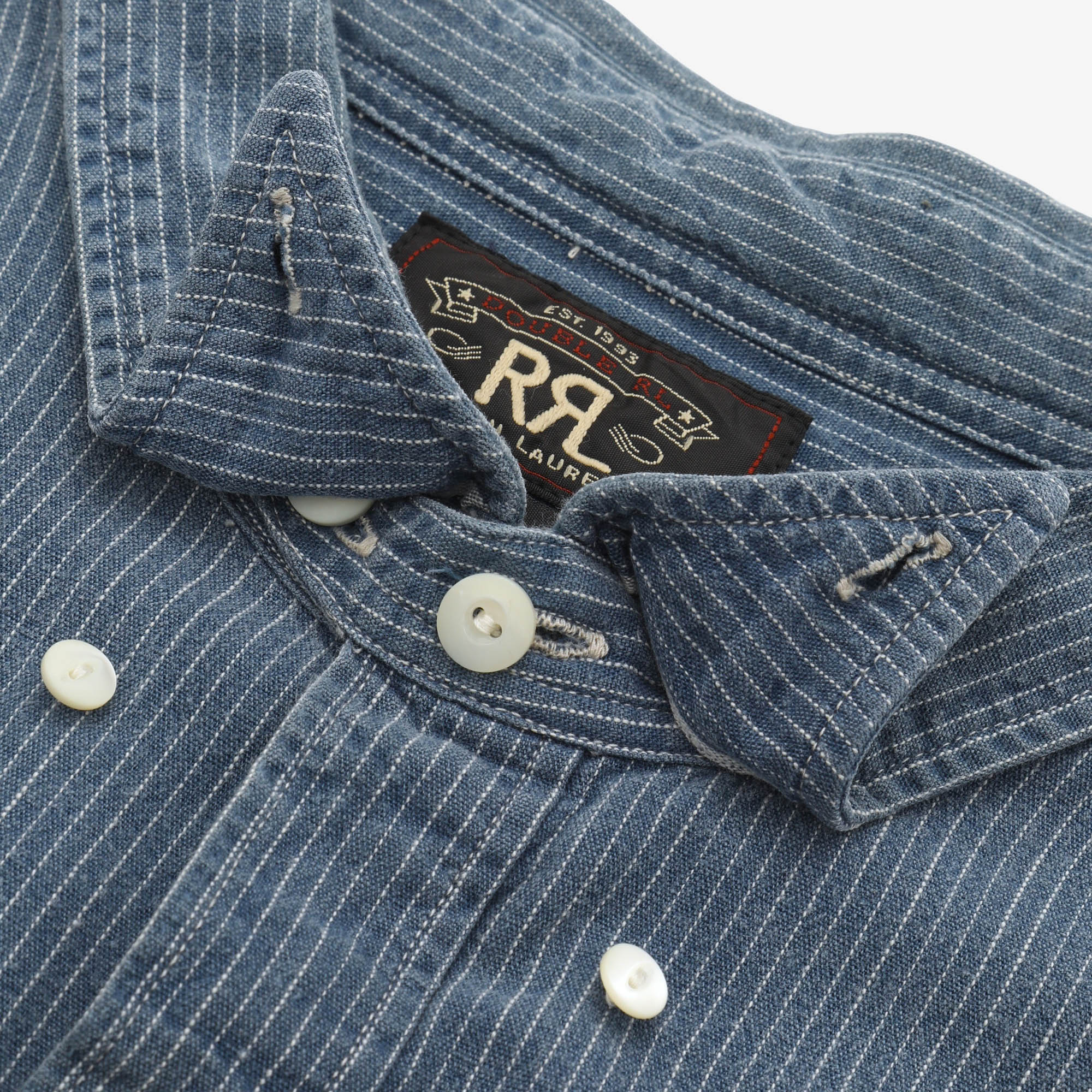 Selvedge Pencil Stripe Work Shirt - Image 4