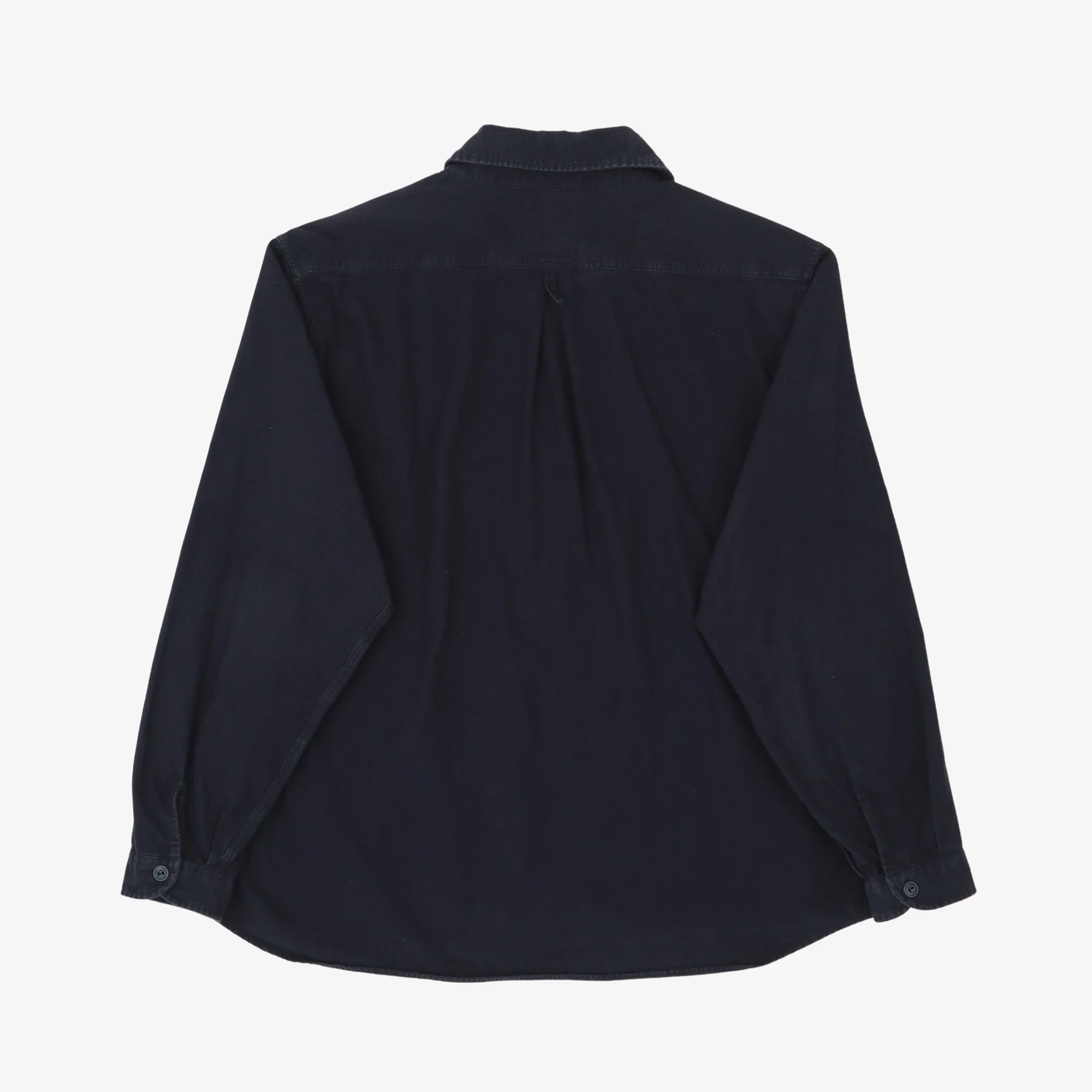 Shawl Collar Half Button Shirt - Image 2