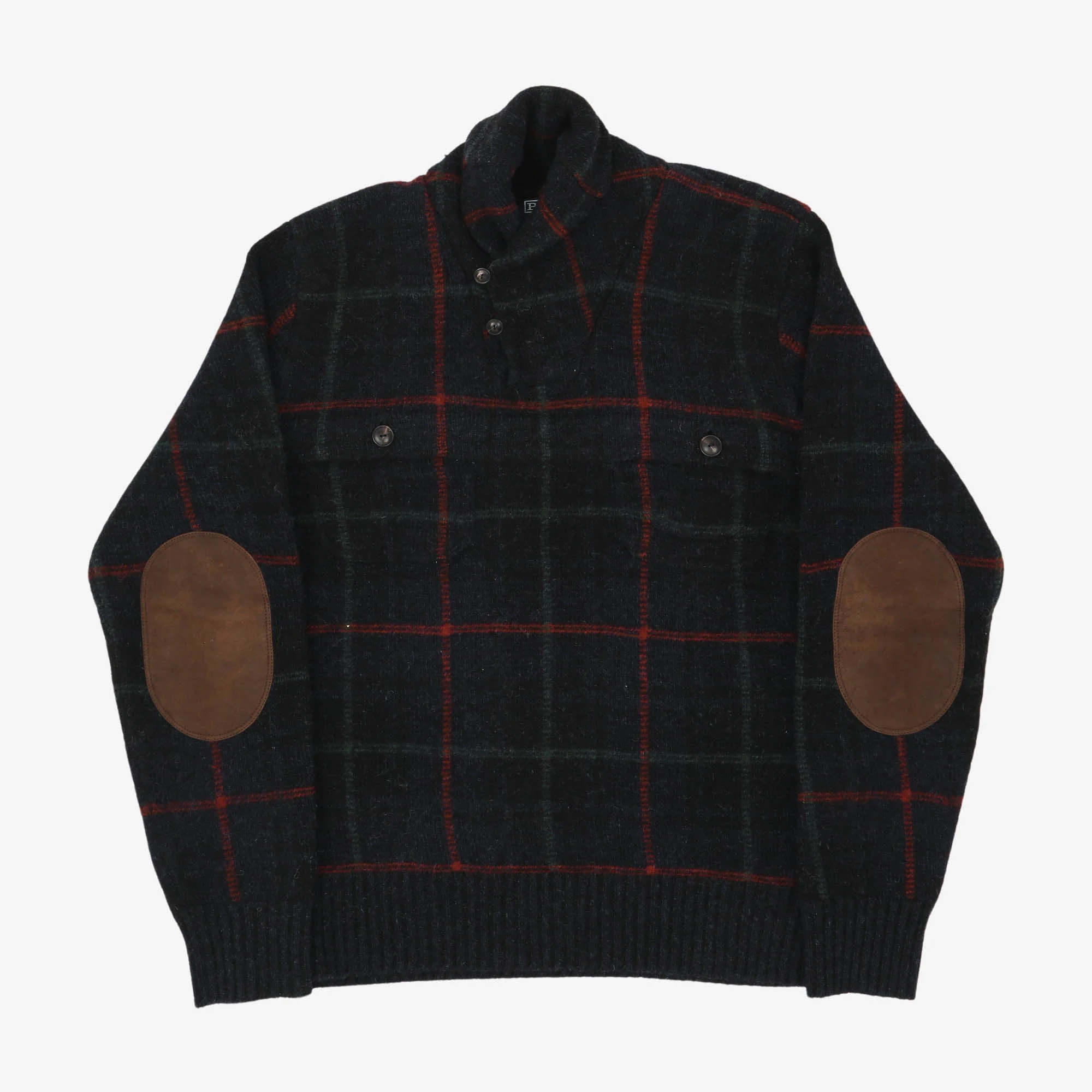 Shawl Collar Knit PO Sweater