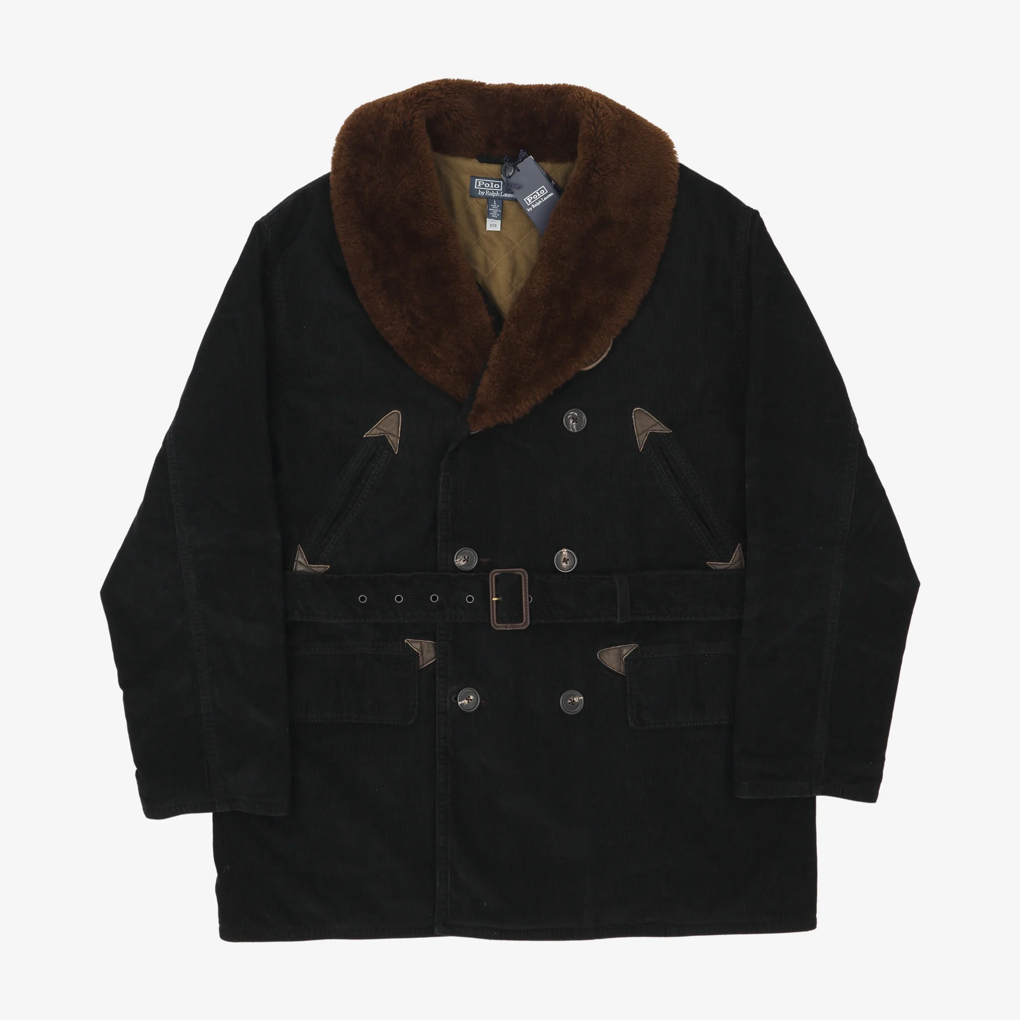 Shearling Collar Corduroy Ranch Coat