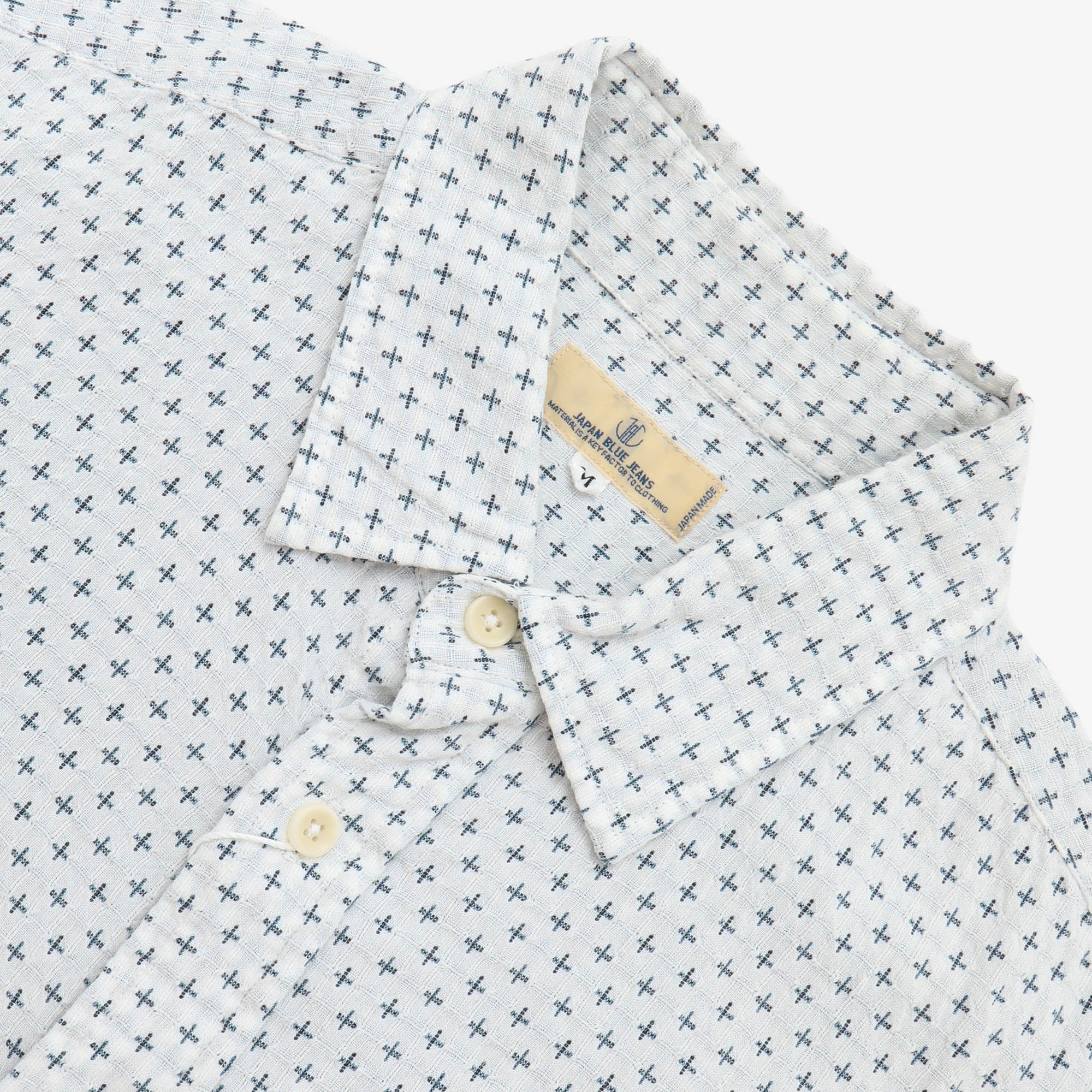 Shijira Weave Sashiko Pattern Shirt - Image 3