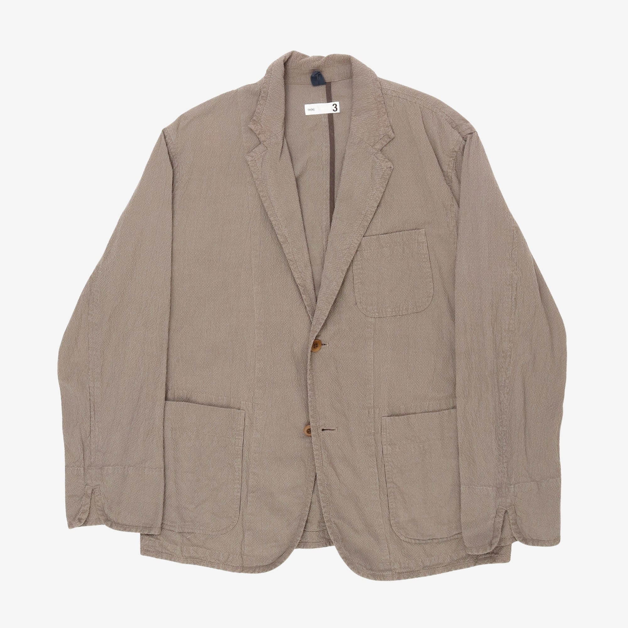 Silk Blend Piping Jacket