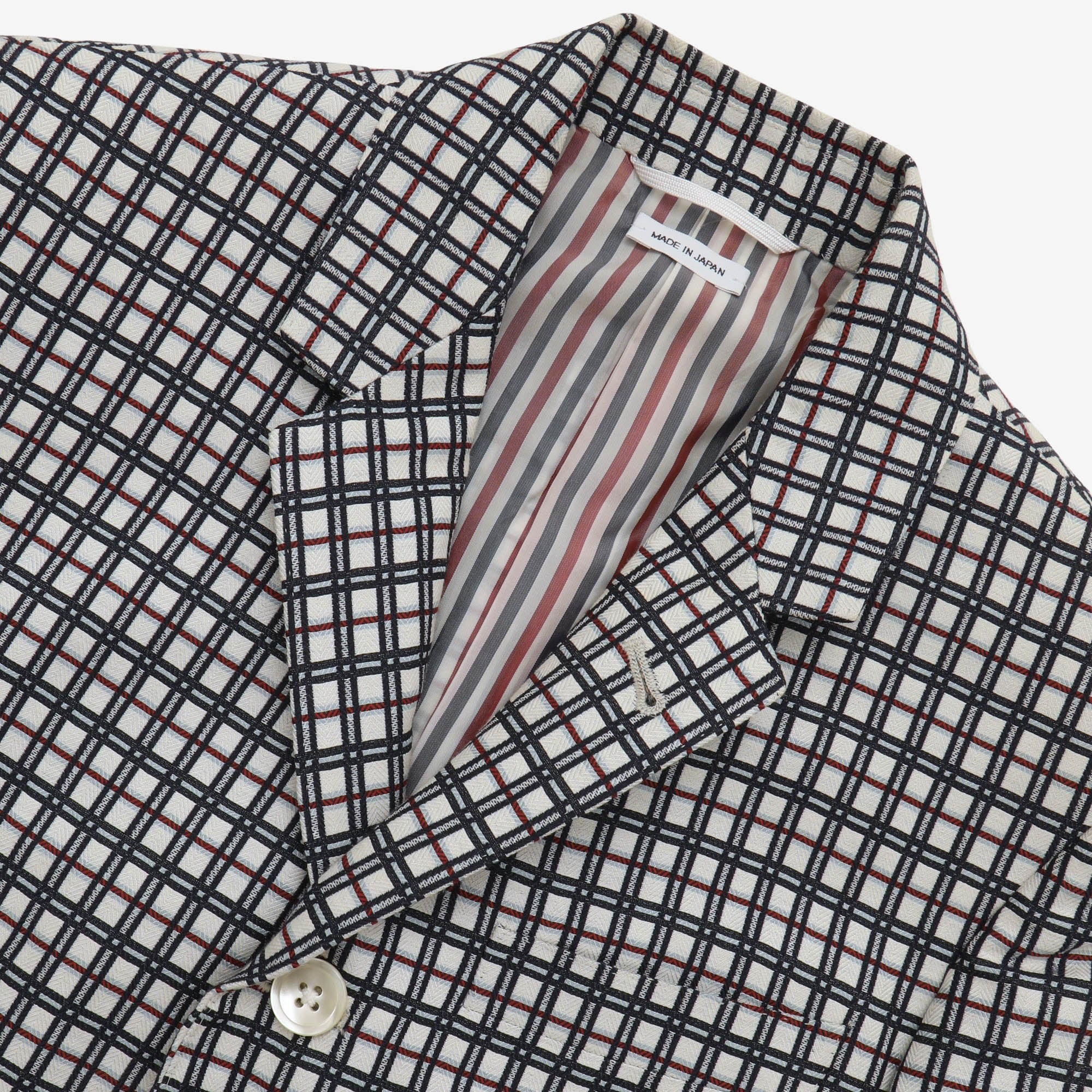 Silk Blend Check Blazer - Image 3