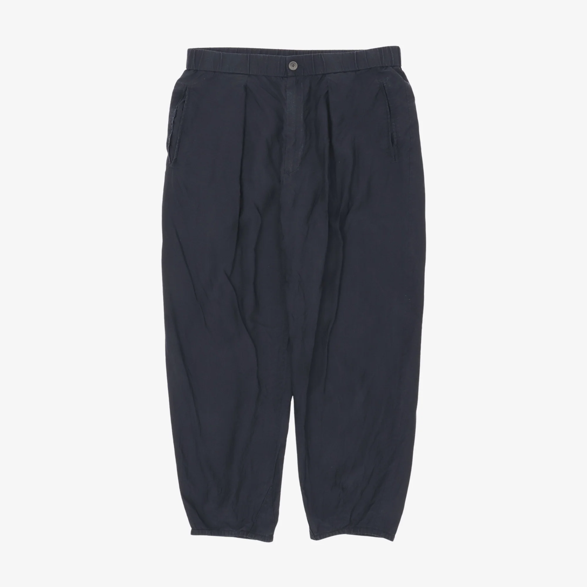 Silk Blend Pleated Easy Pants