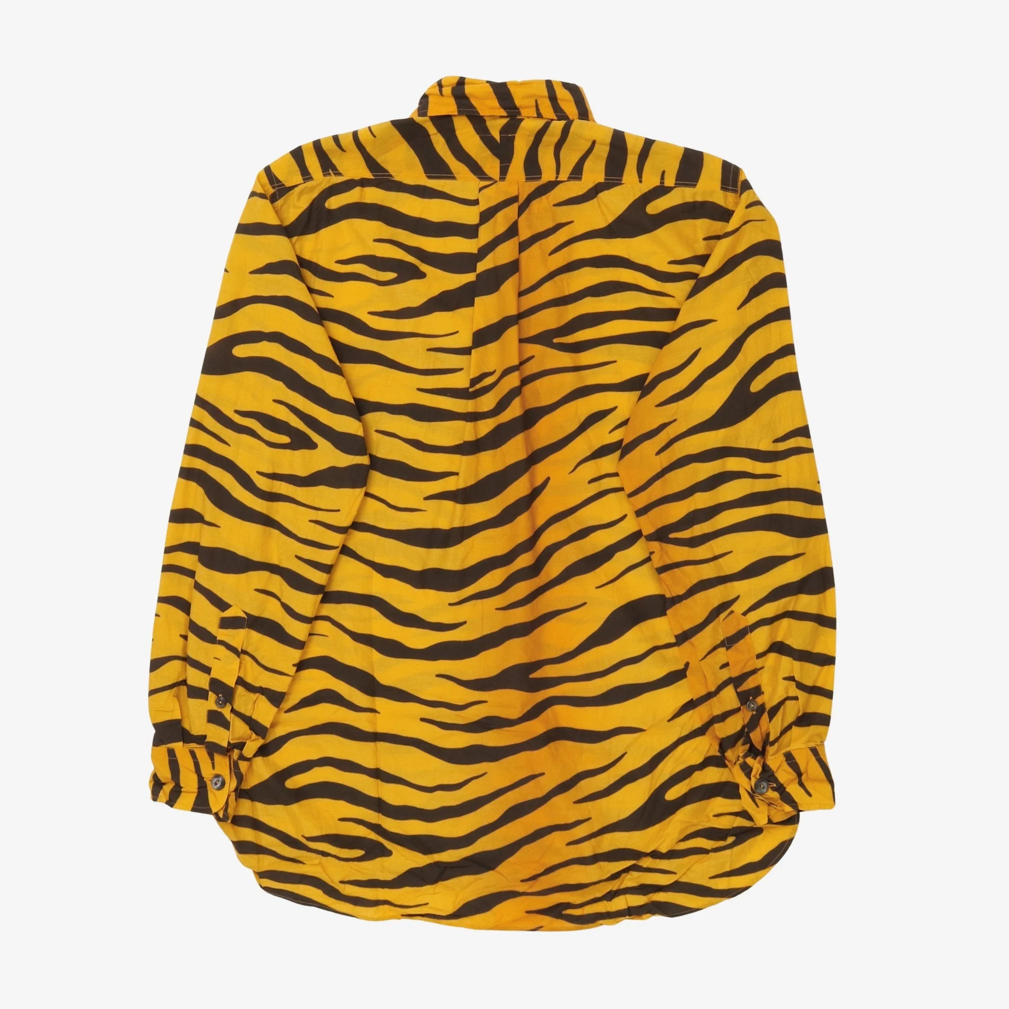 Silk Blend Tiger Stripe Shirt - Image 2