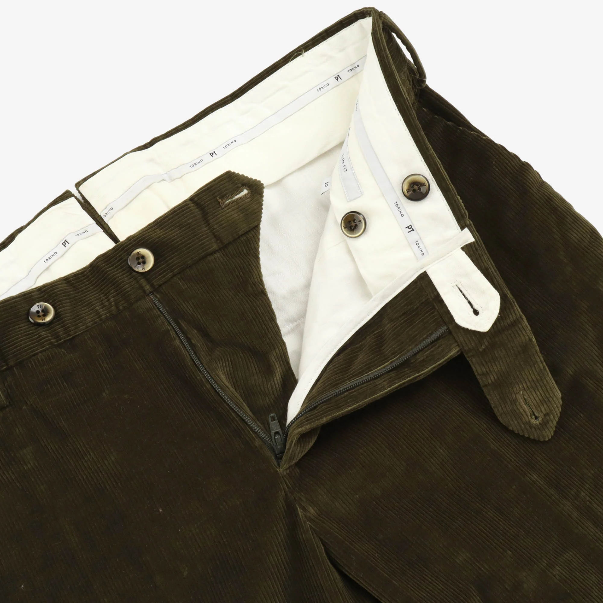 Slim Fit Corduroy Trousers - Image 3