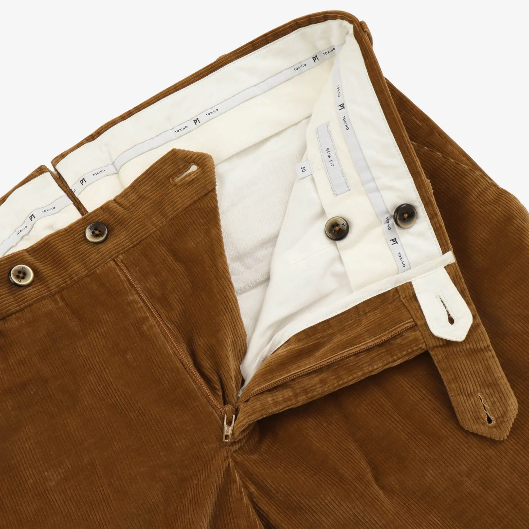 Slim Fit Corduroy Trousers - Image 3