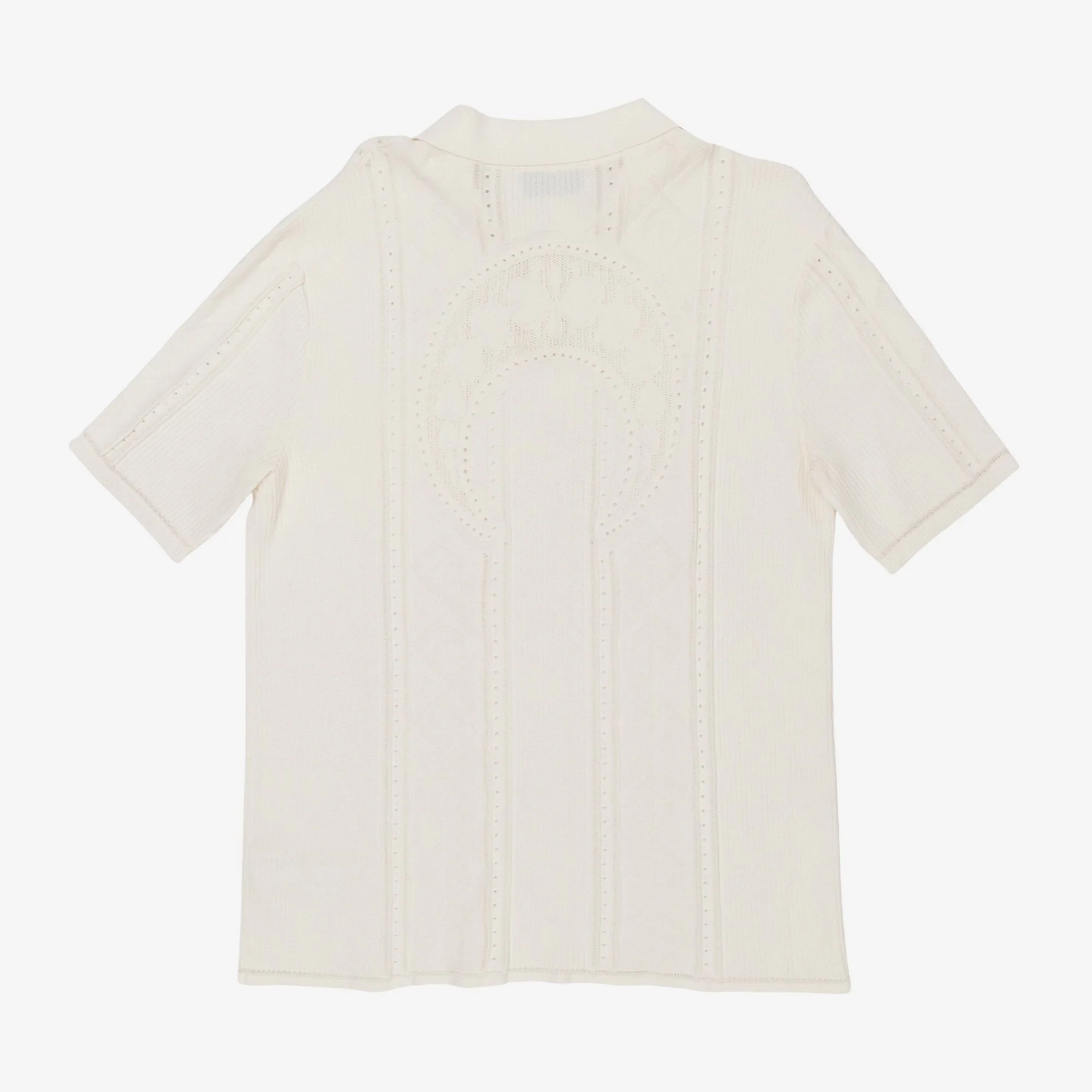 SS Pointelle Knitted Polo Shirt - Image 2