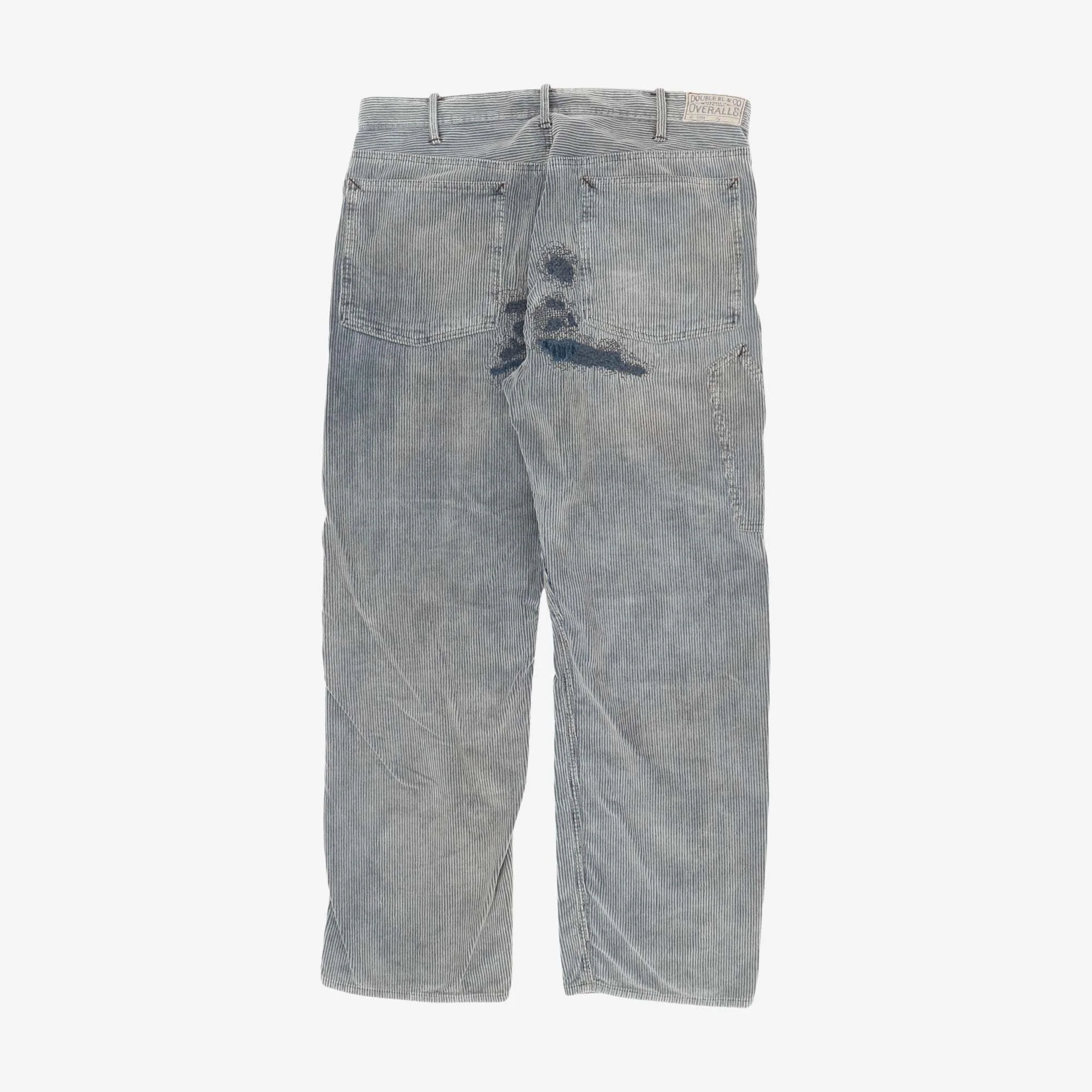 Straight Fit Distressed Corduroy Pants (36W X 30L) - Image 2