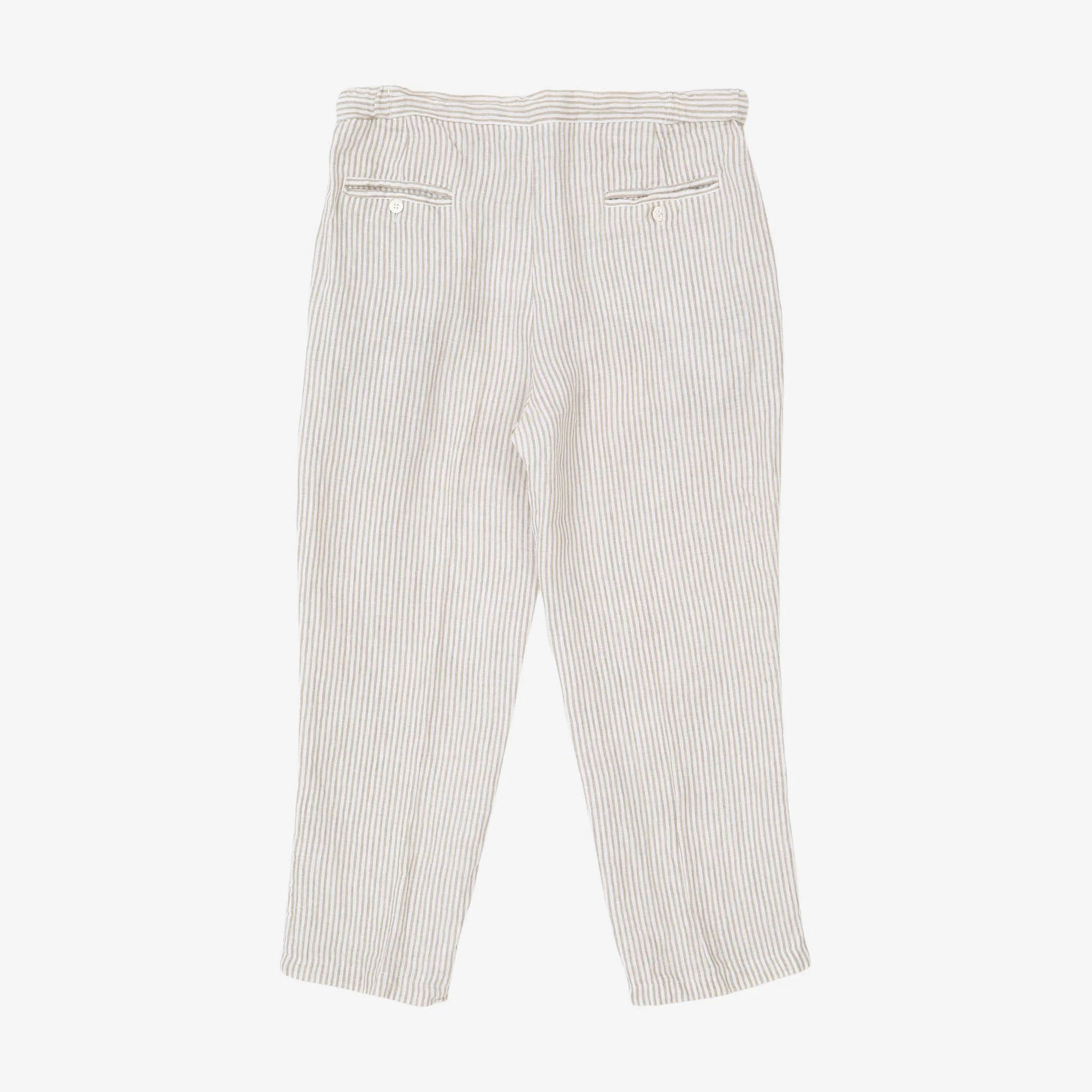 Striped Linen Trousers (34W X 25.5L) - Image 2
